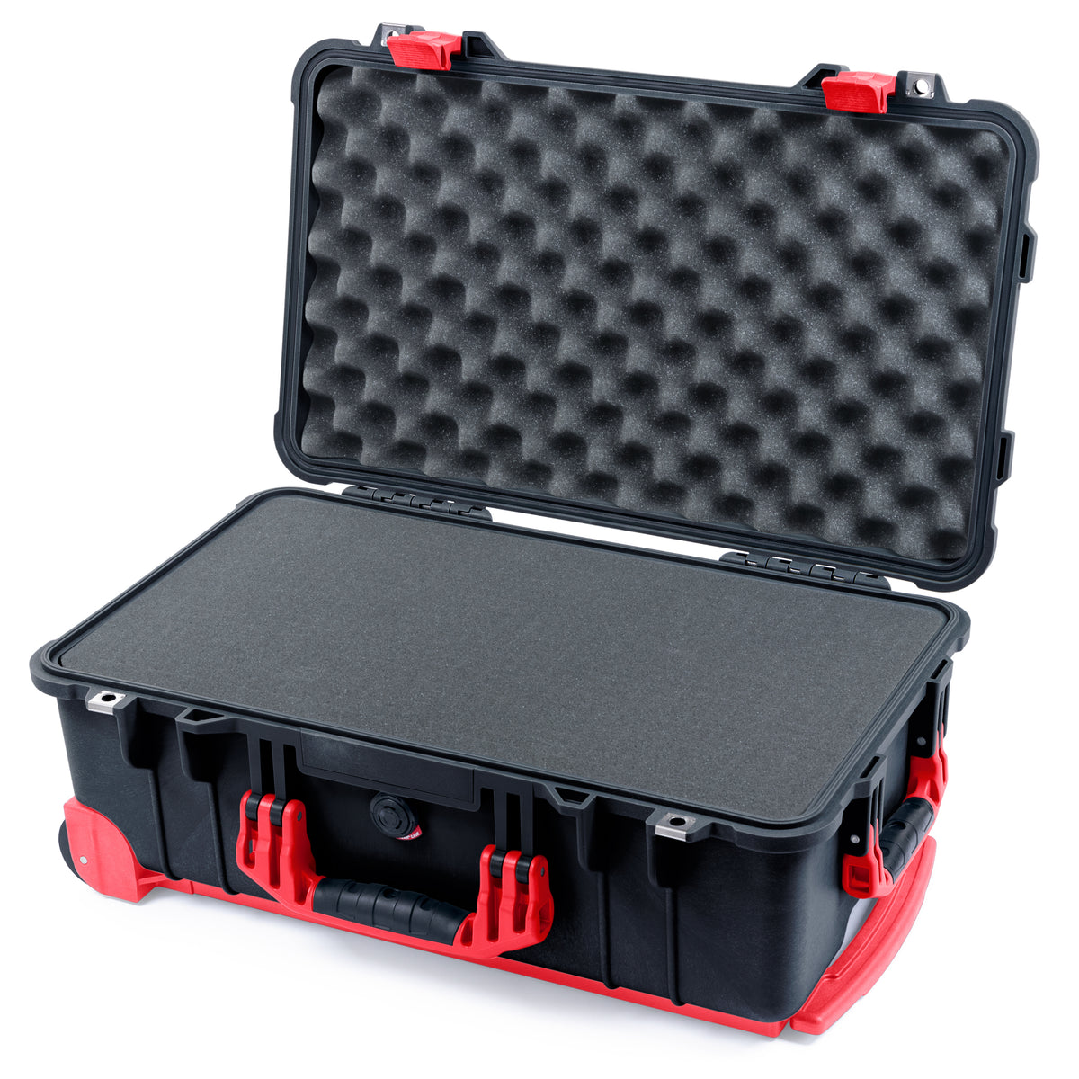 Pelican 1510 Case - Black & Red Trolley