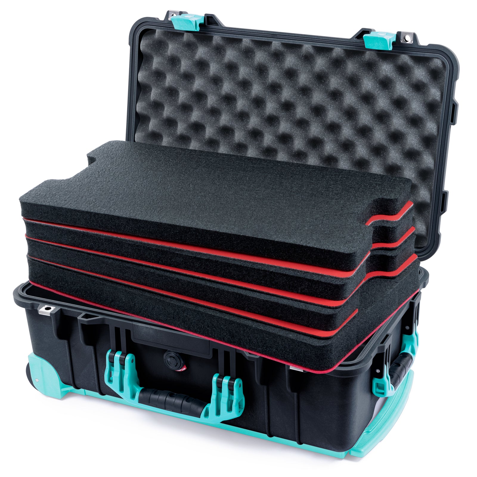 Pelican 1510 Case - Black & Teal Trolley