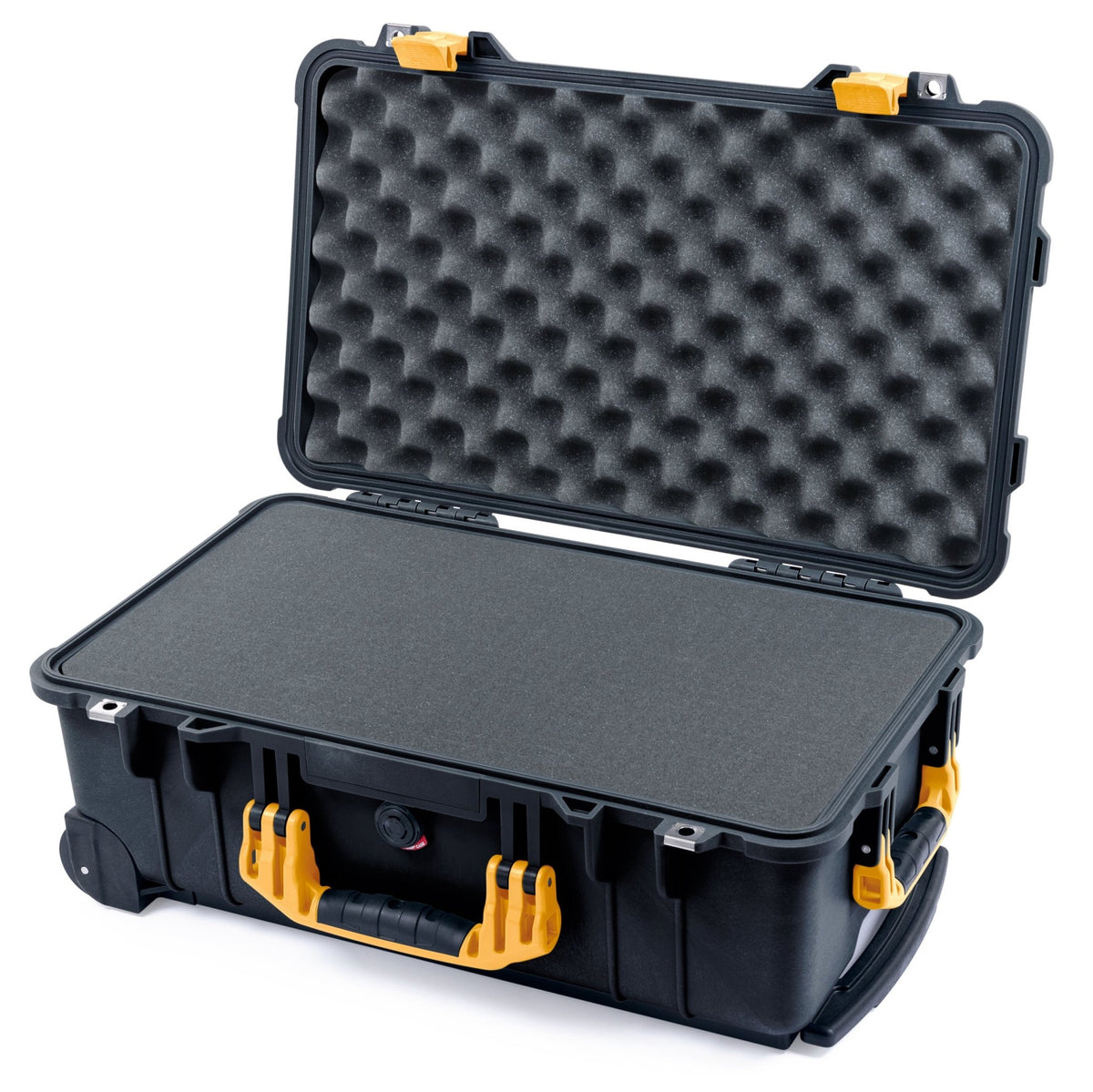 Pelican 1510 Case - Black &amp; Yellow - Pick &amp; Pluck Foam / Convolute Lid Foam
