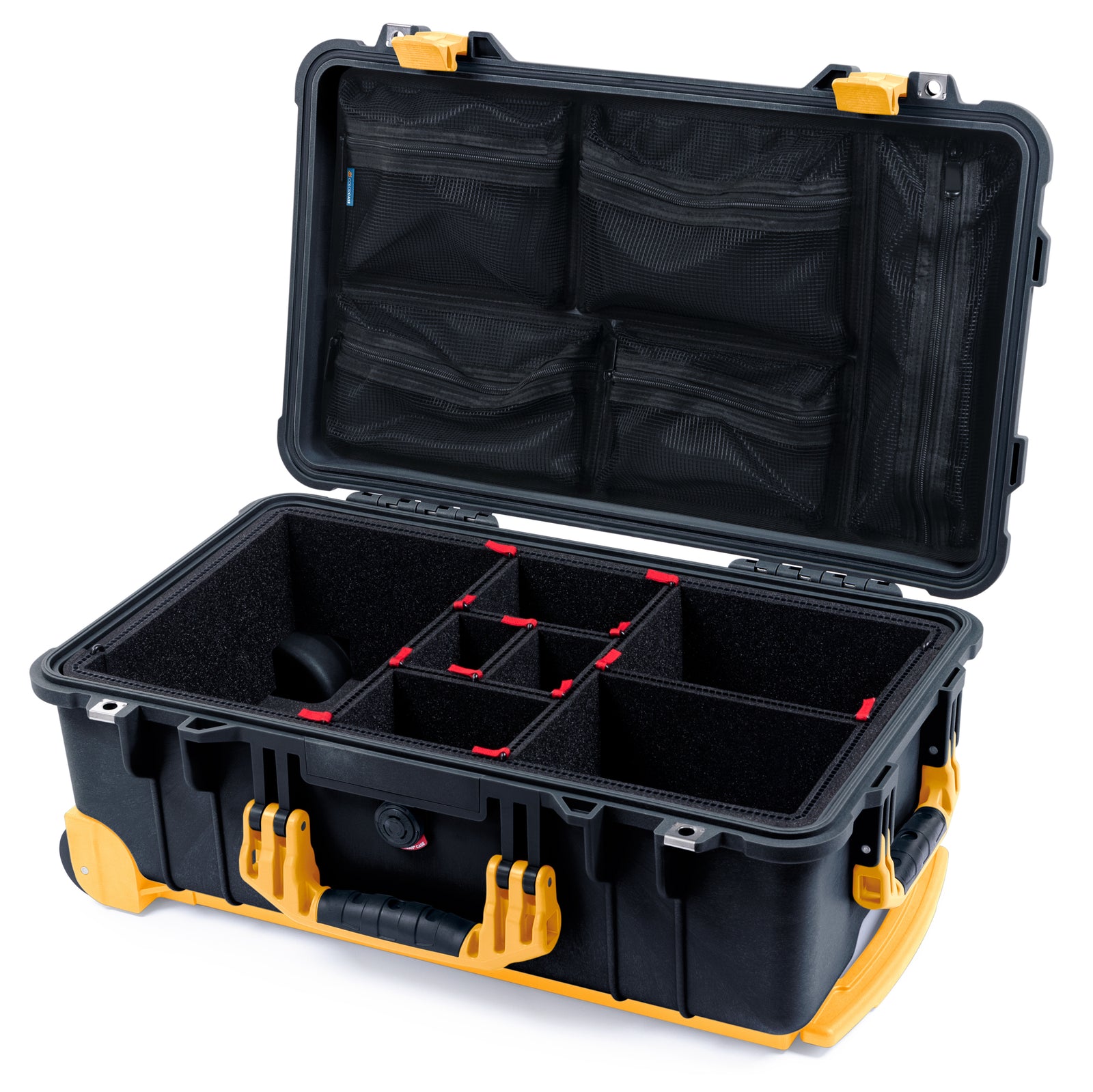 Pelican 1510 Case - Black & Yellow Trolley