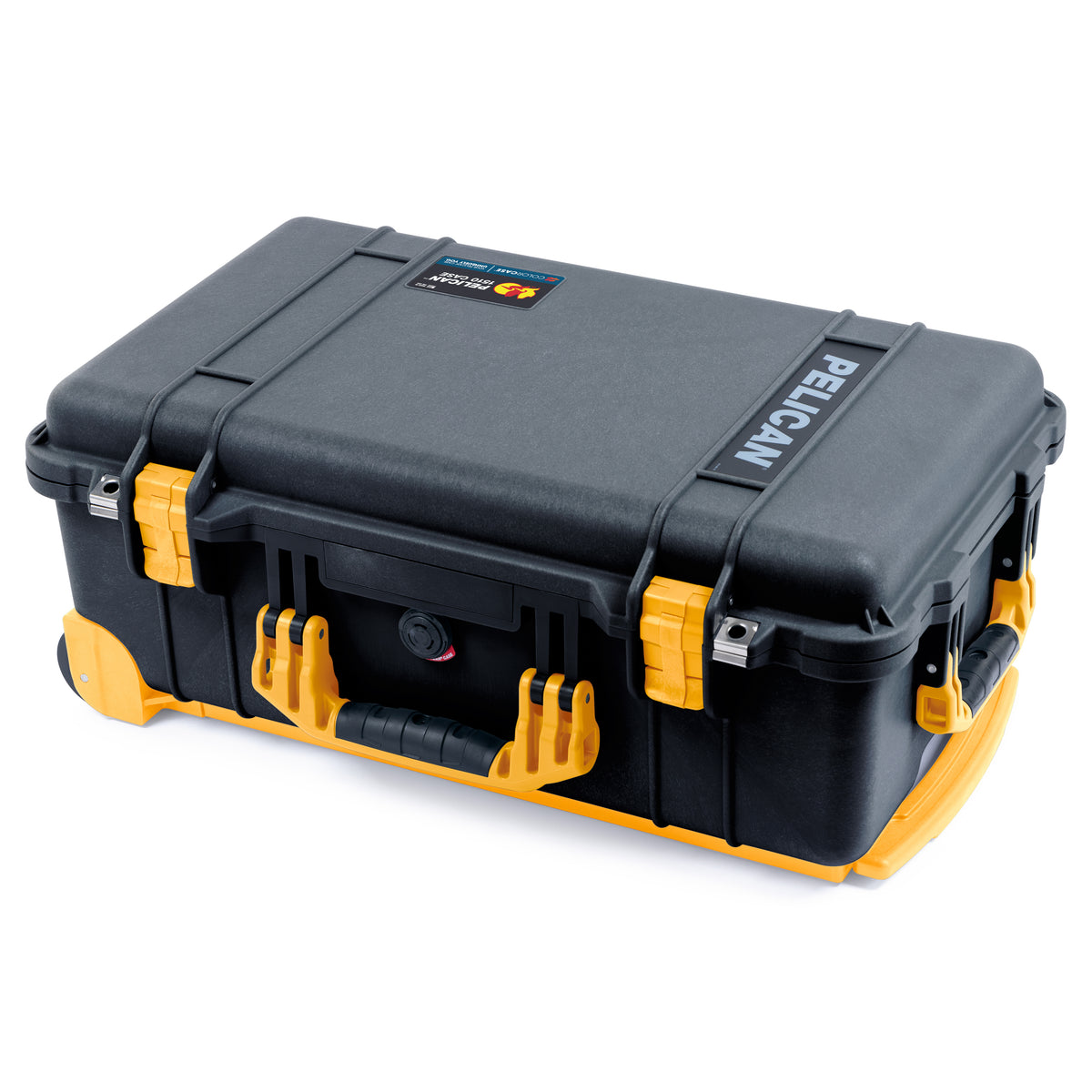 Pelican 1510 Case - Black &amp; Yellow Trolley