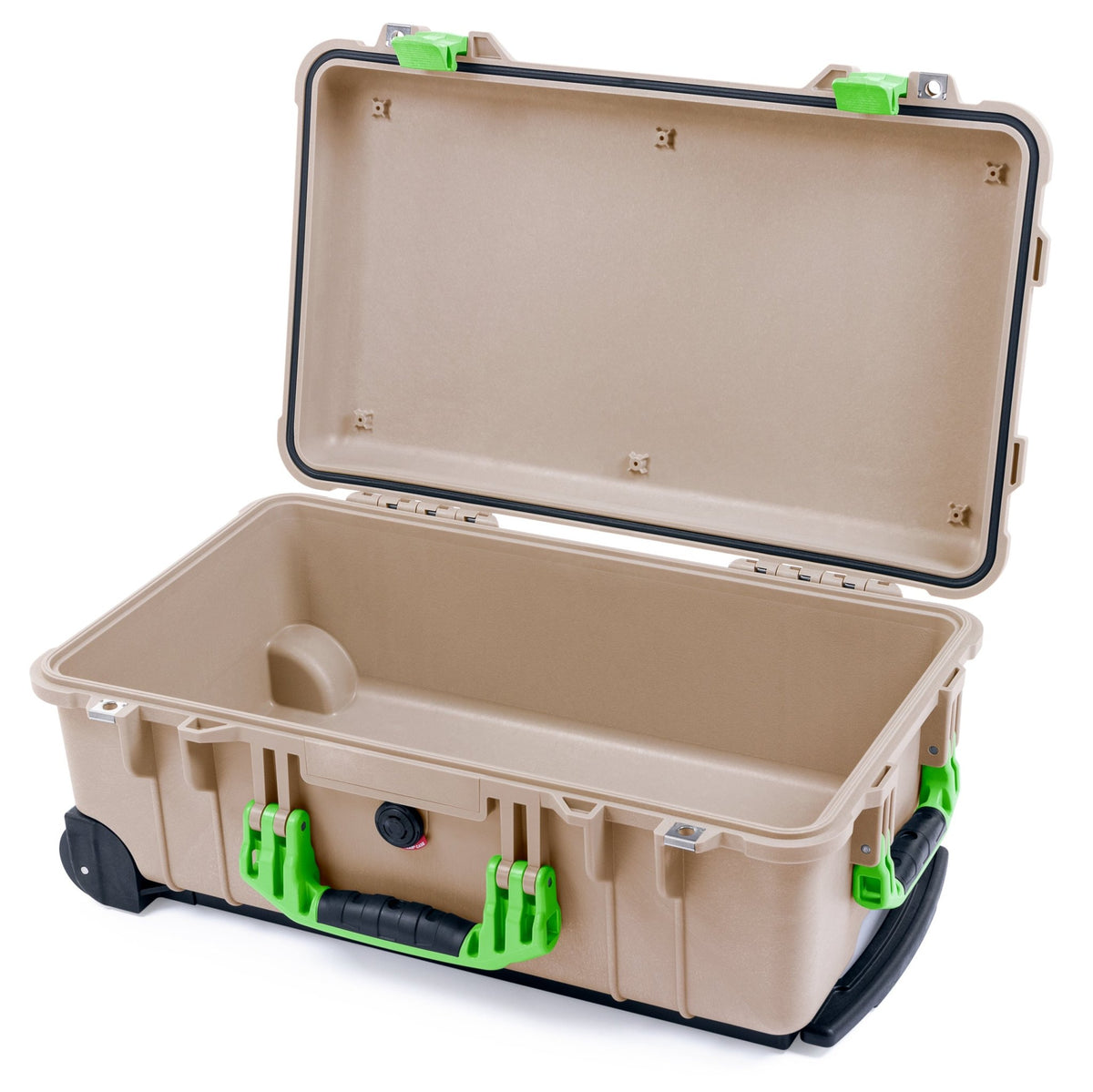 Pelican 1510 Case - Desert Tan &amp; Lime Green - Empty (Case Only)