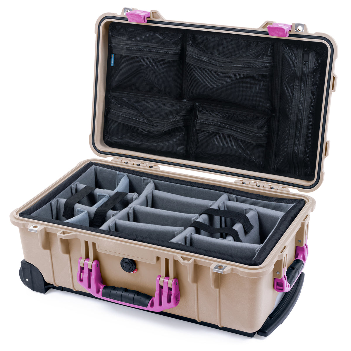 Pelican 1510 Case - Desert Tan & Magenta