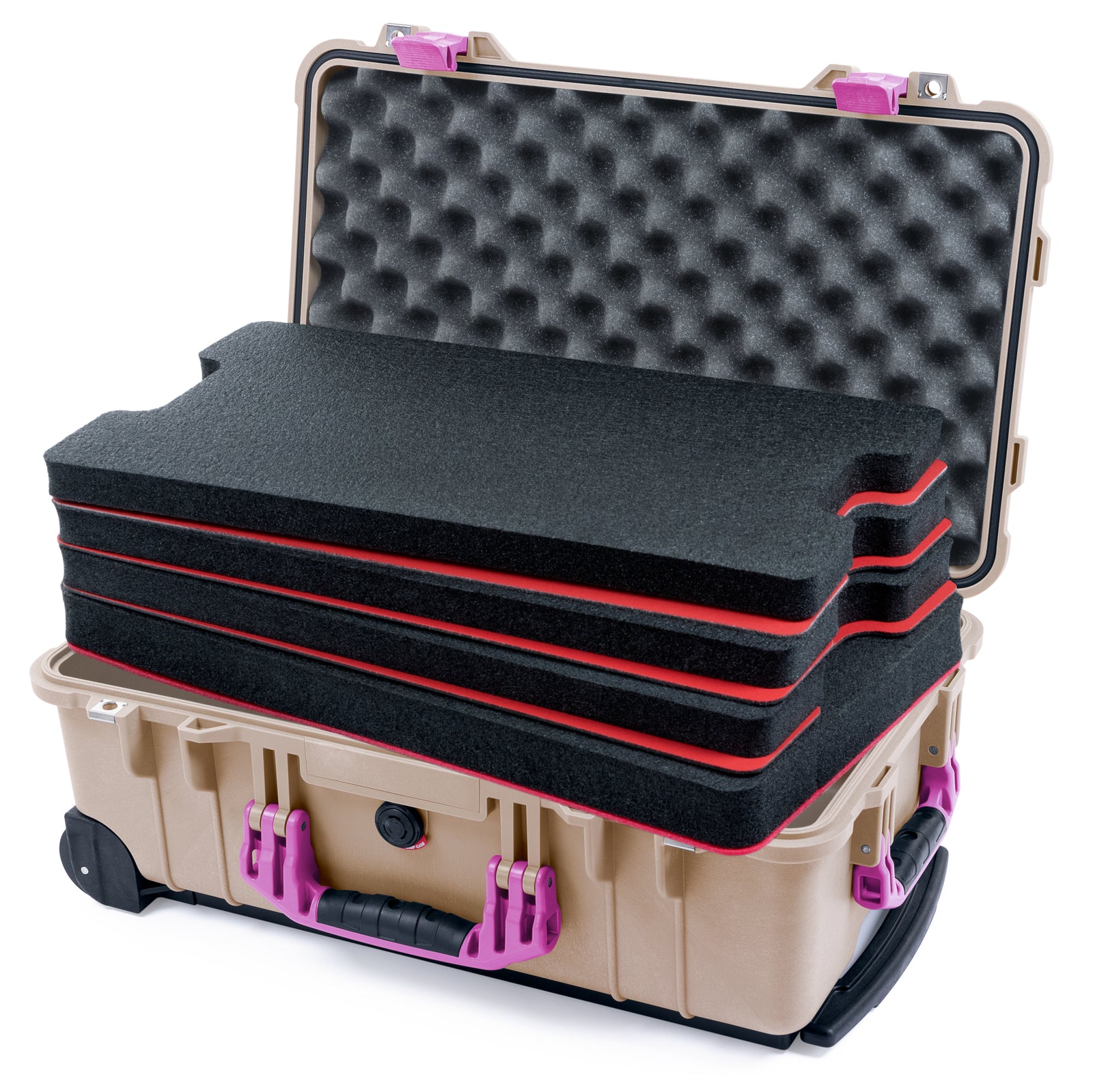 Pelican 1510 Case - Desert Tan & Magenta