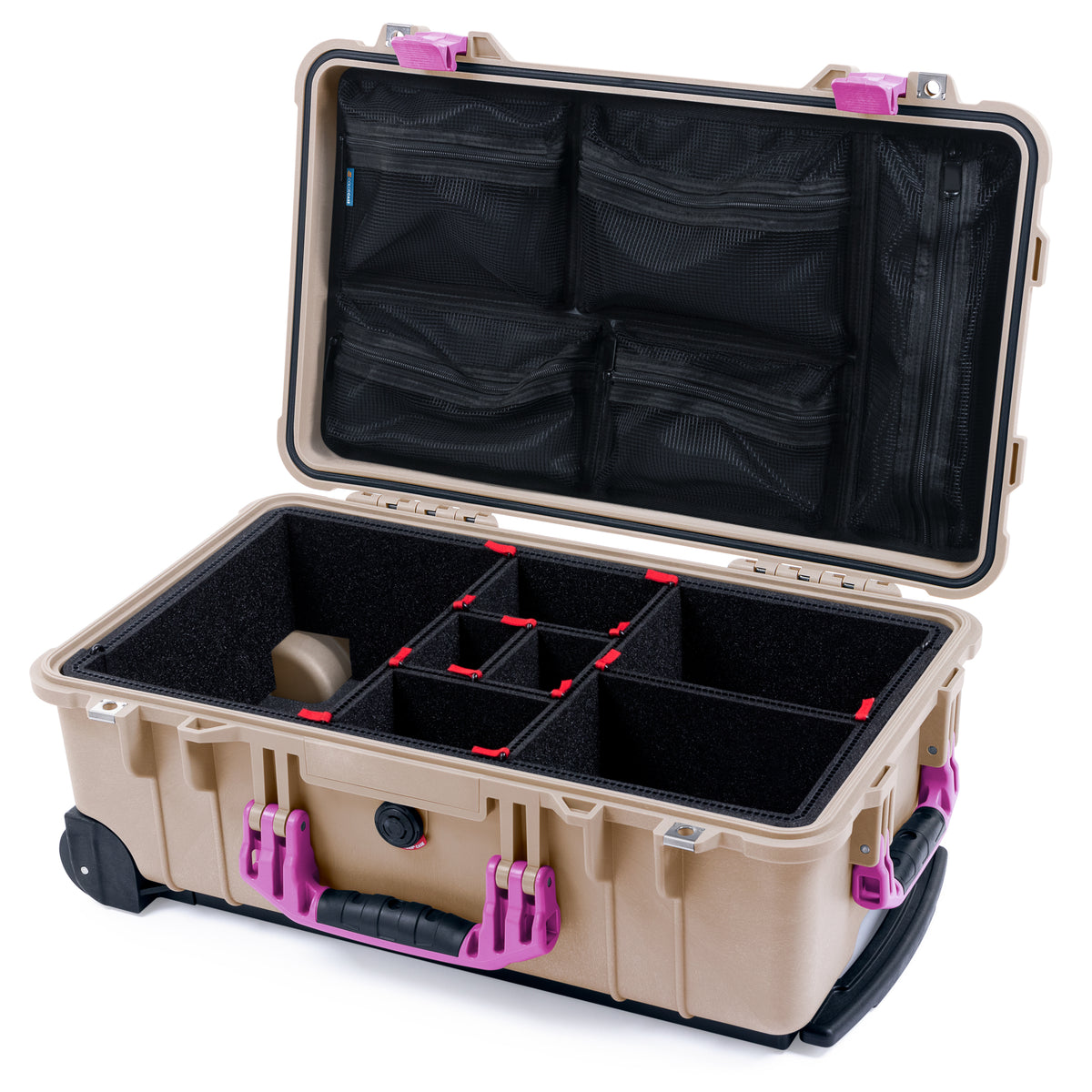 Pelican 1510 Case - Desert Tan & Magenta