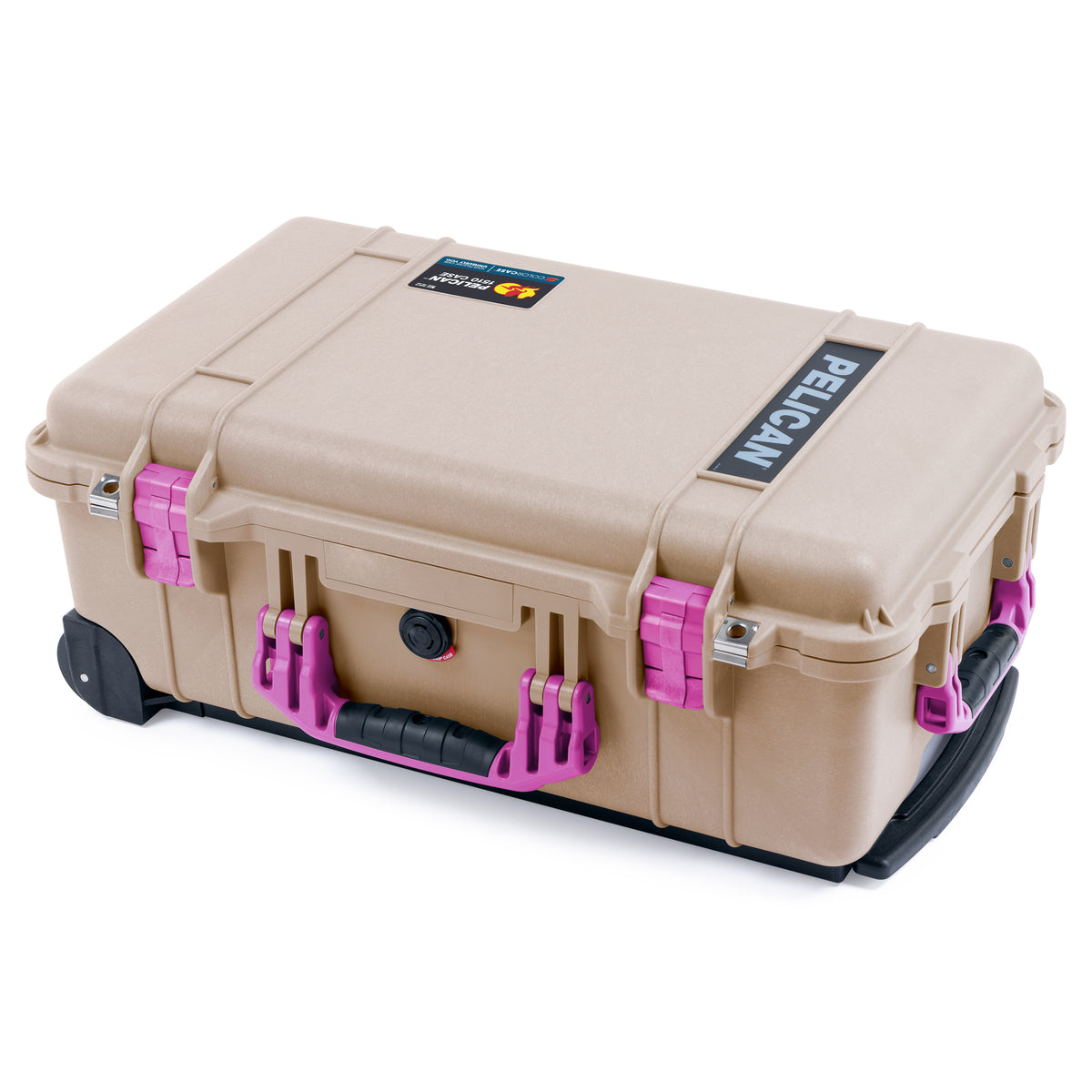Pelican 1510 Case - Desert Tan &amp; Magenta