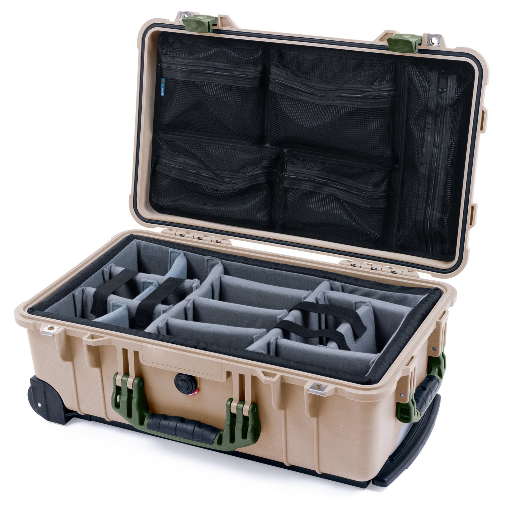 Pelican 1510 Case: Desert Tan with OD Green Accents - ColorCase