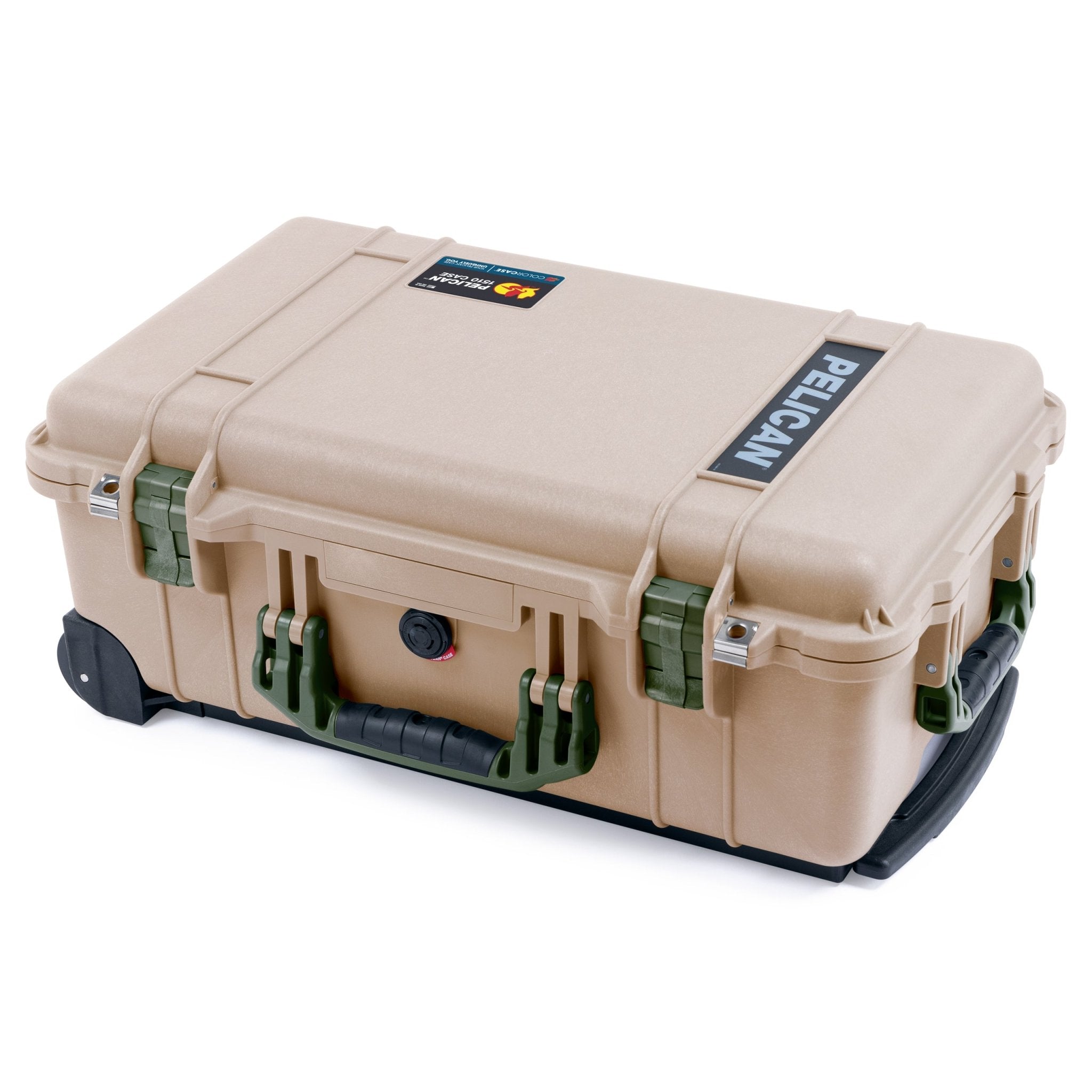 Pelican 1510 Case: Desert Tan with OD Green Accents - ColorCase