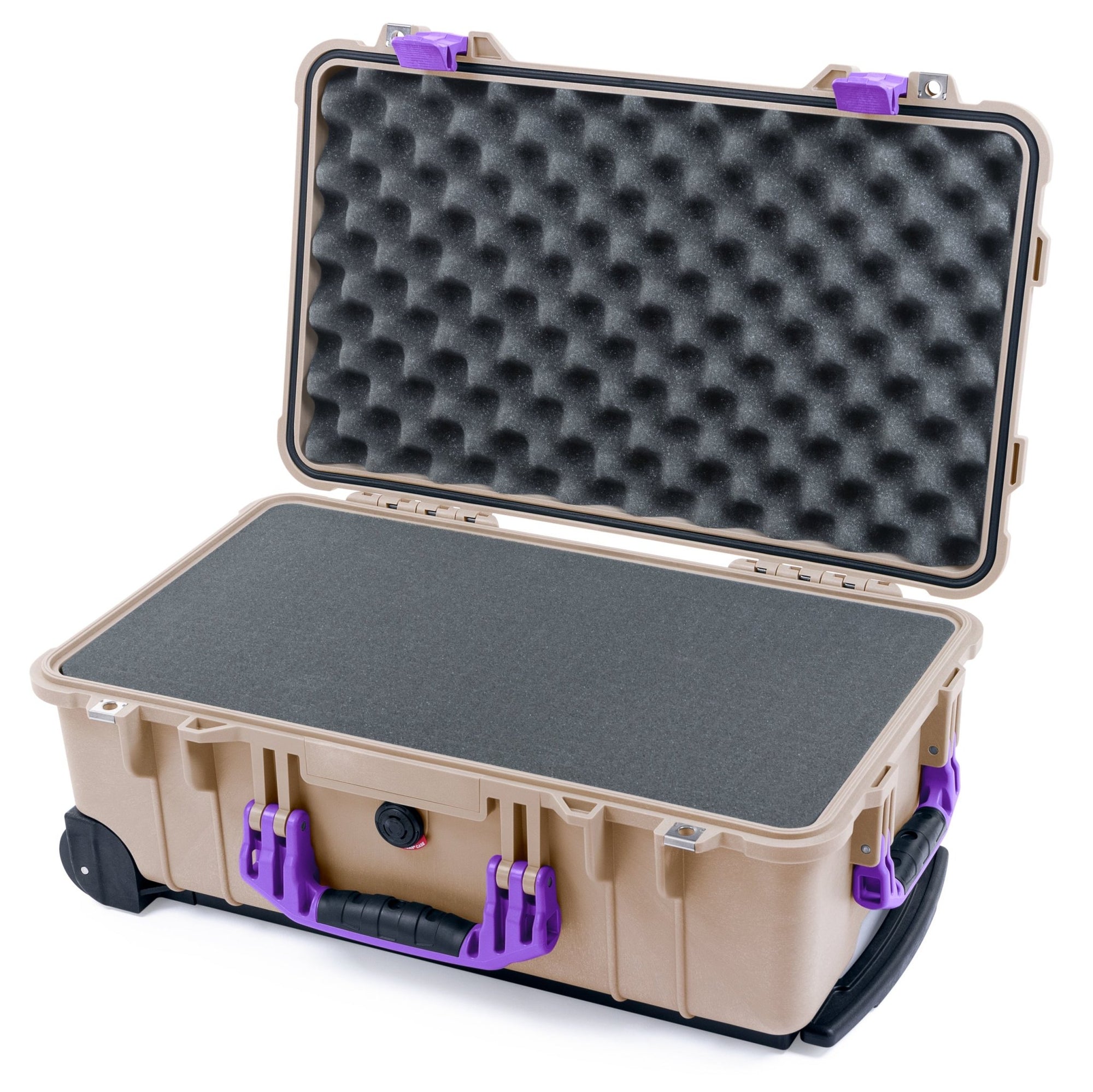 Pelican 1510 Case - Desert Tan & Purple - ColorCase