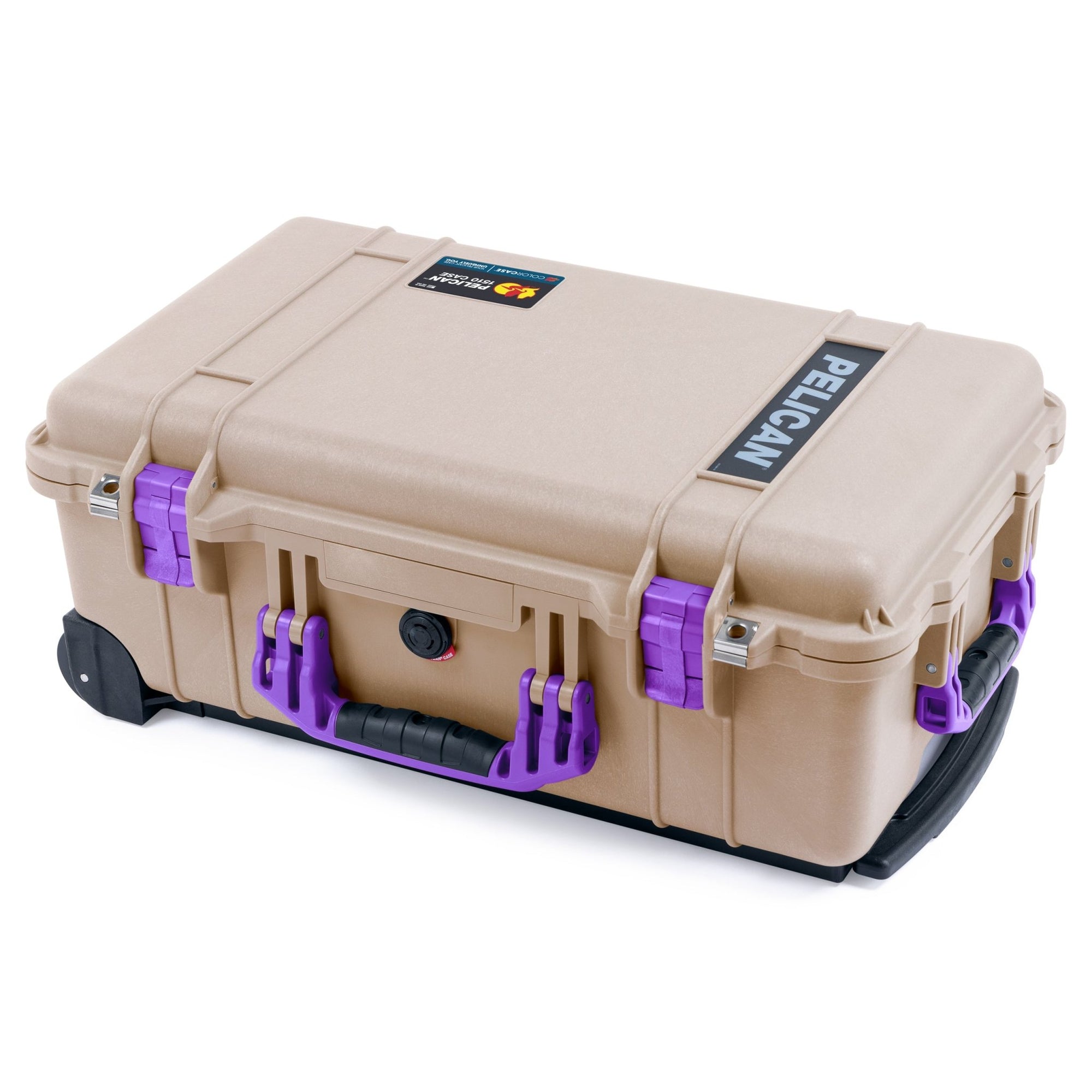 Pelican 1510 Case - Desert Tan & Purple - ColorCase