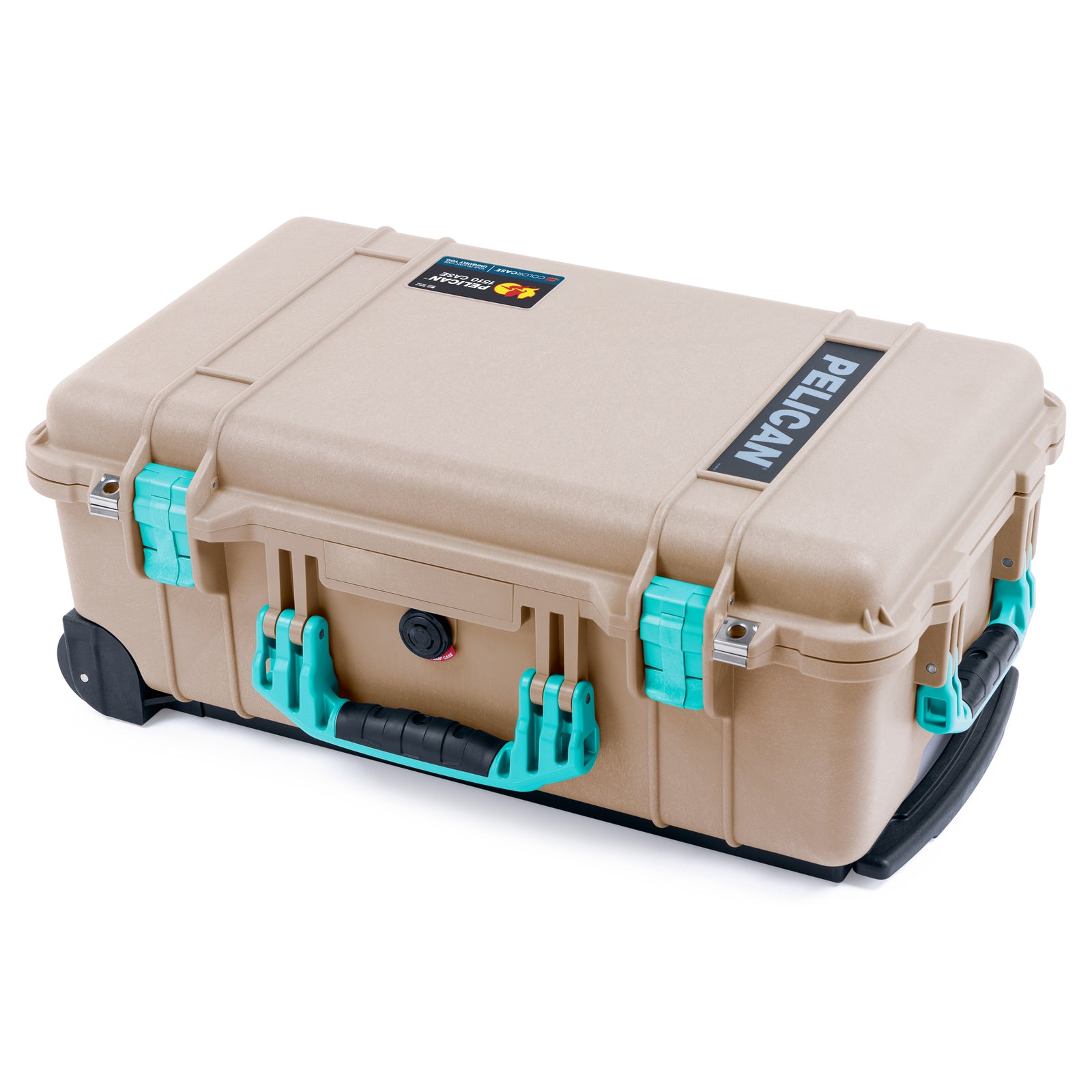 Pelican 1510 Case - Desert Tan & Teal