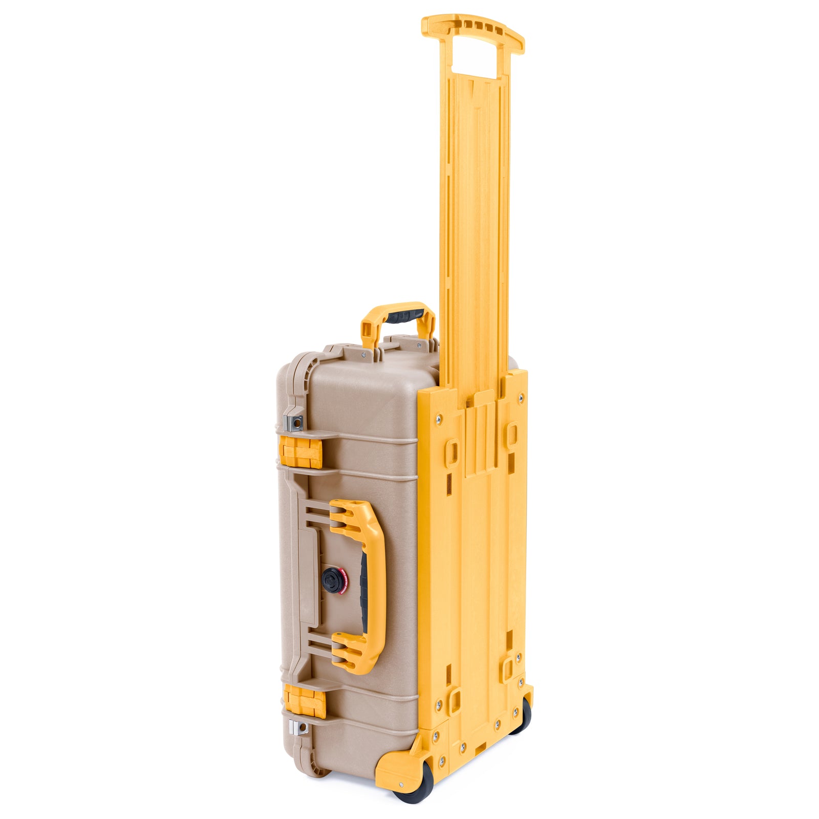 Pelican 1510 Case - Desert Tan & Yellow Trolley