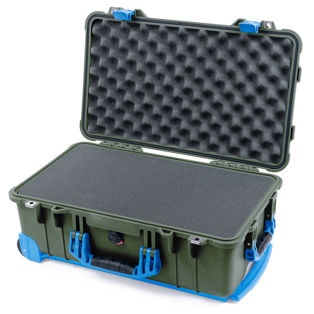 Pelican 1510 Case - OD Green & Blue Trolley