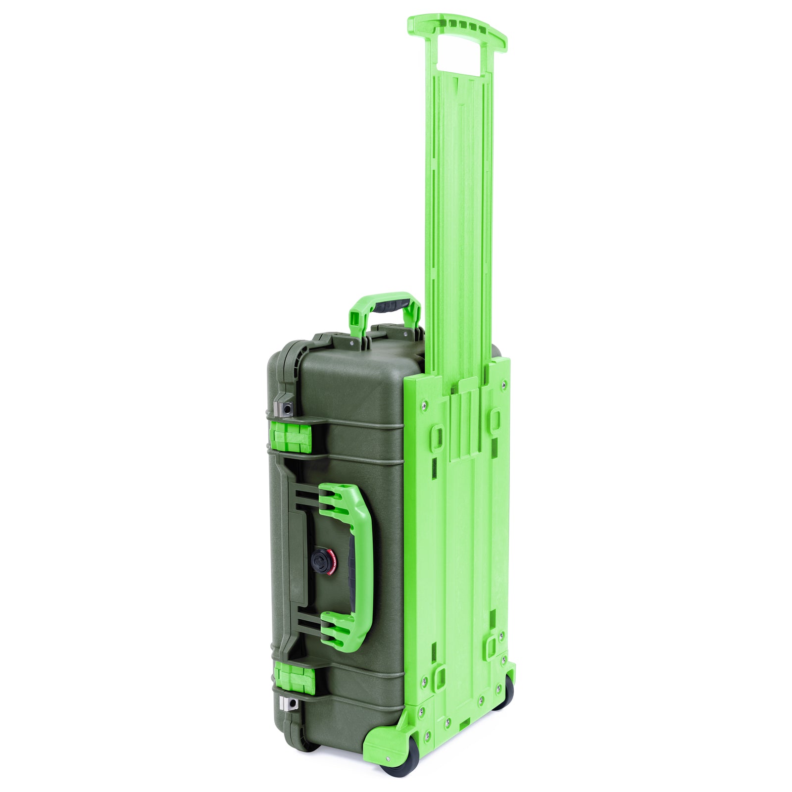 Pelican 1510 Case - OD Green & Lime Green Trolley