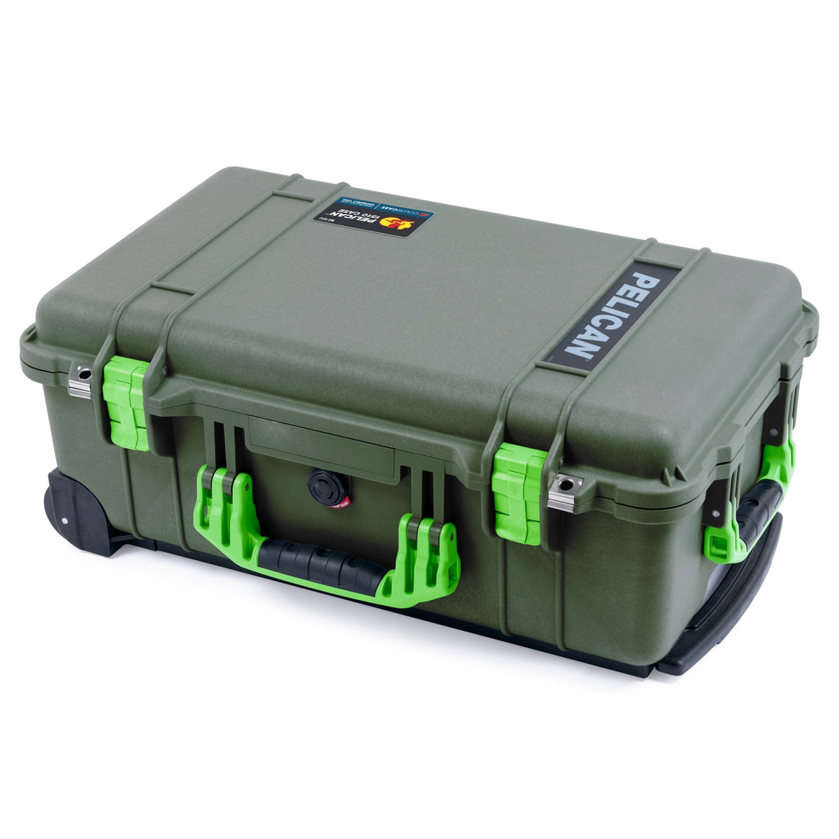 Pelican 1510 Case - OD Green &amp; Lime Green - Empty (Case Only)