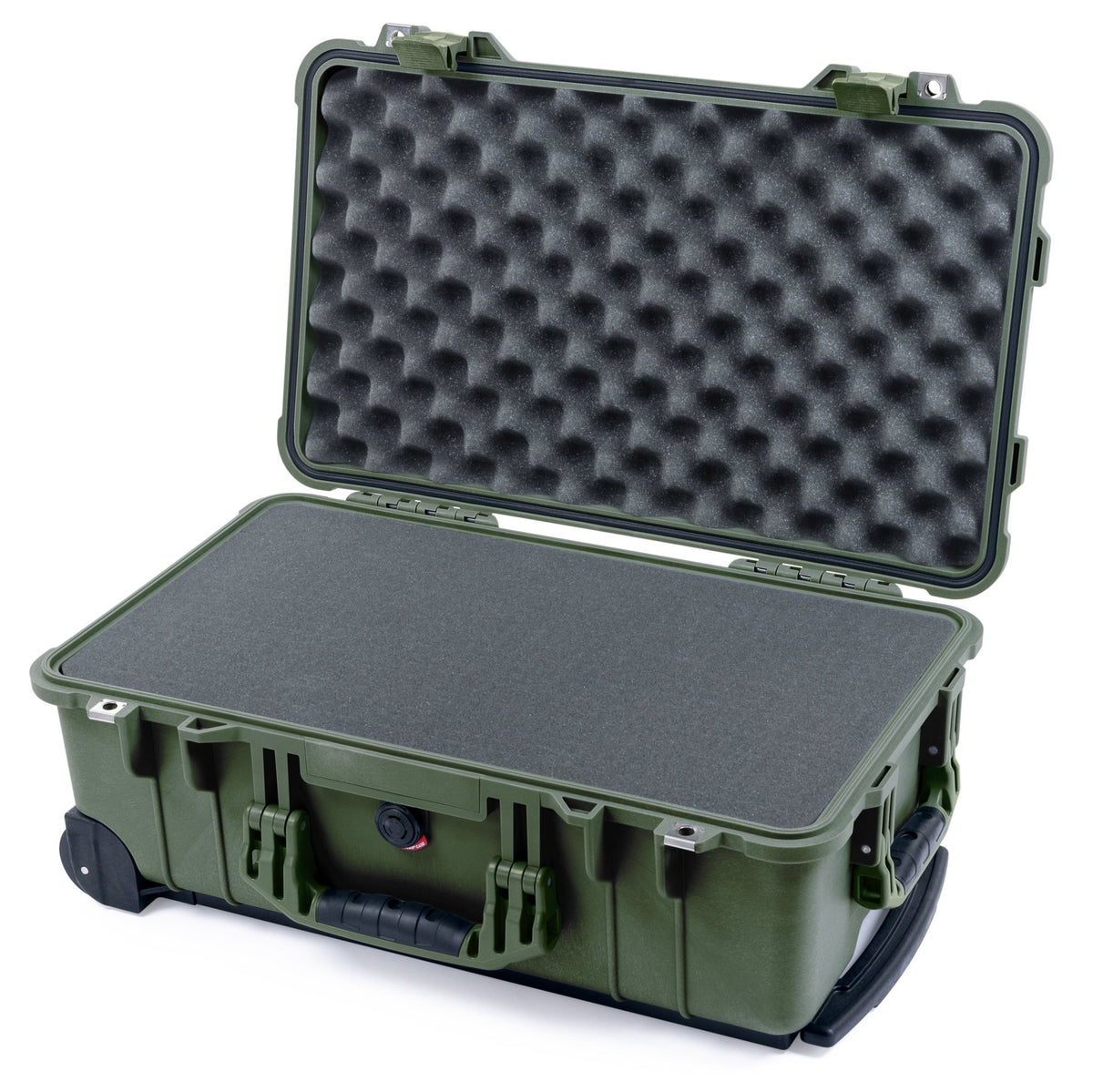 Pelican 1510 Case - OD Green - Pick &amp; Pluck Foam / Convolute Lid Foam