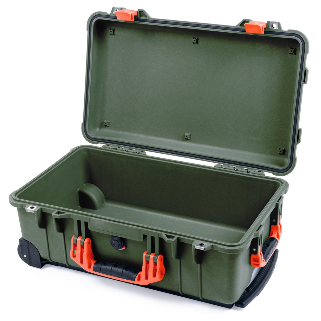 Pelican 1510 Case: OD Green with Orange Handles - ColorCase