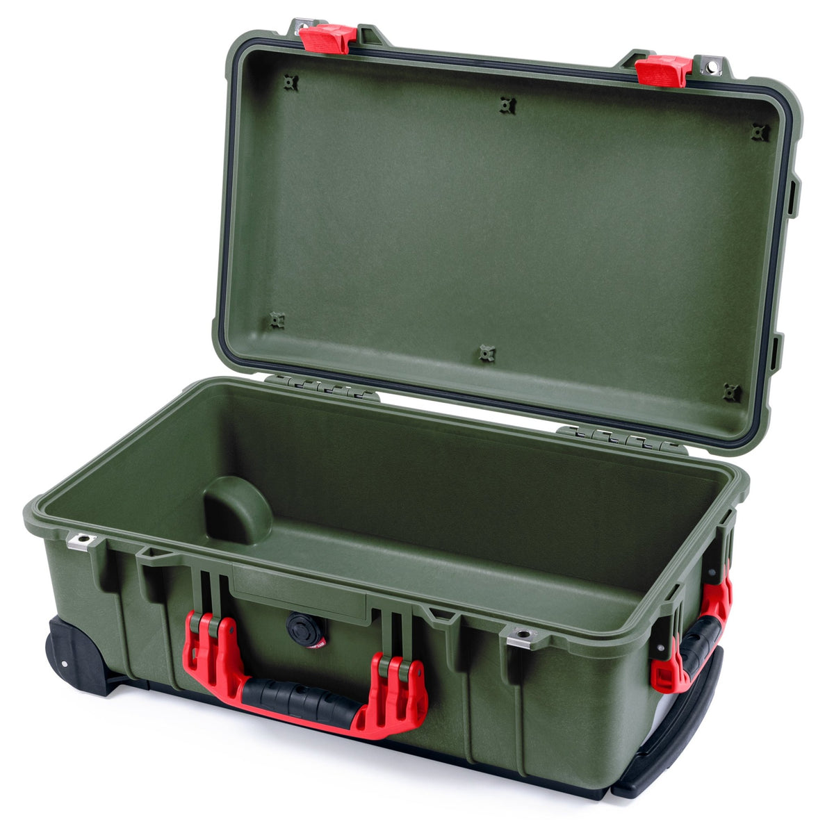 Pelican 1510 Case - OD Green &amp; Red - Empty (Case Only)