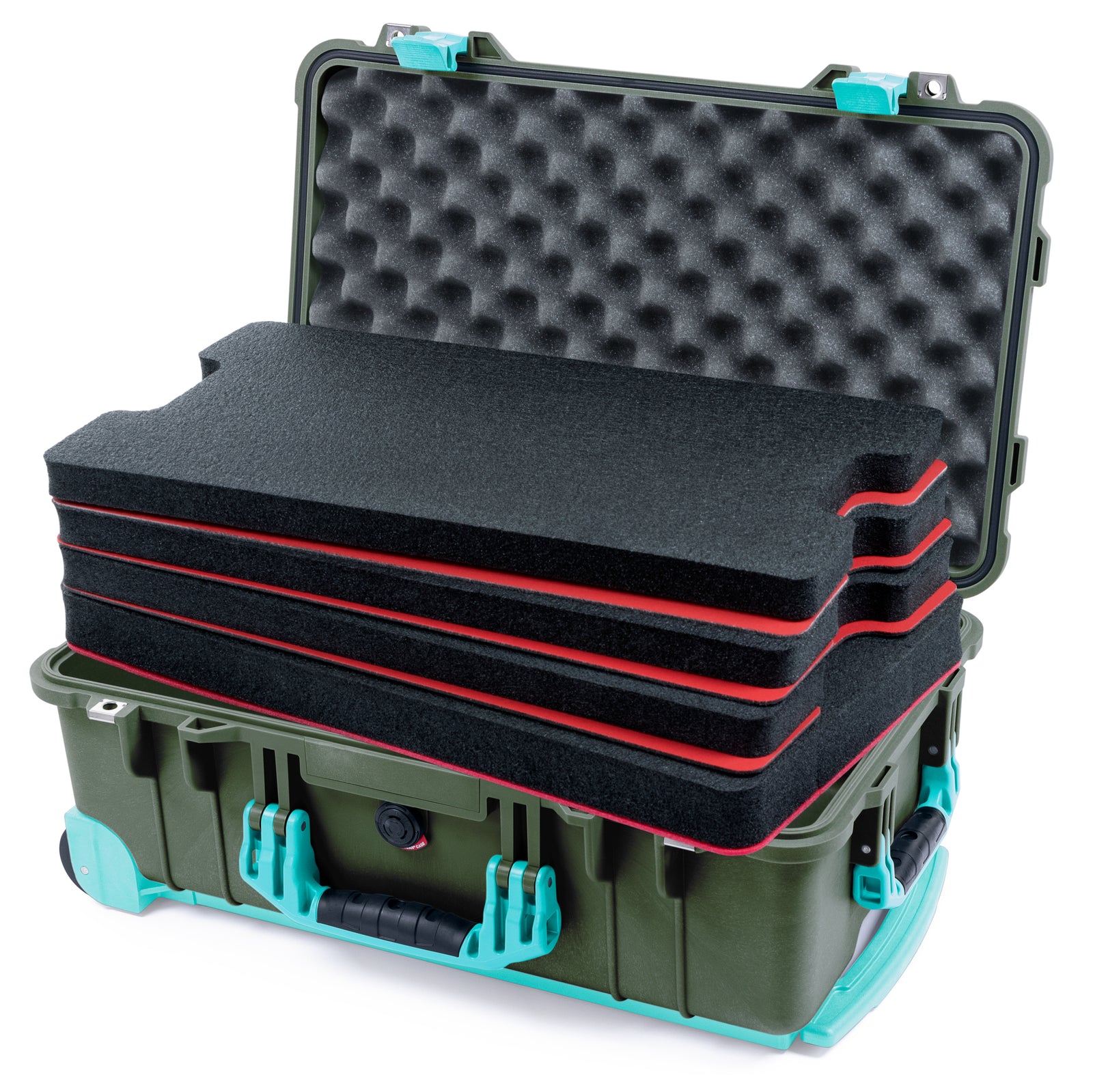 Pelican 1510 Case - OD Green & Teal Trolley