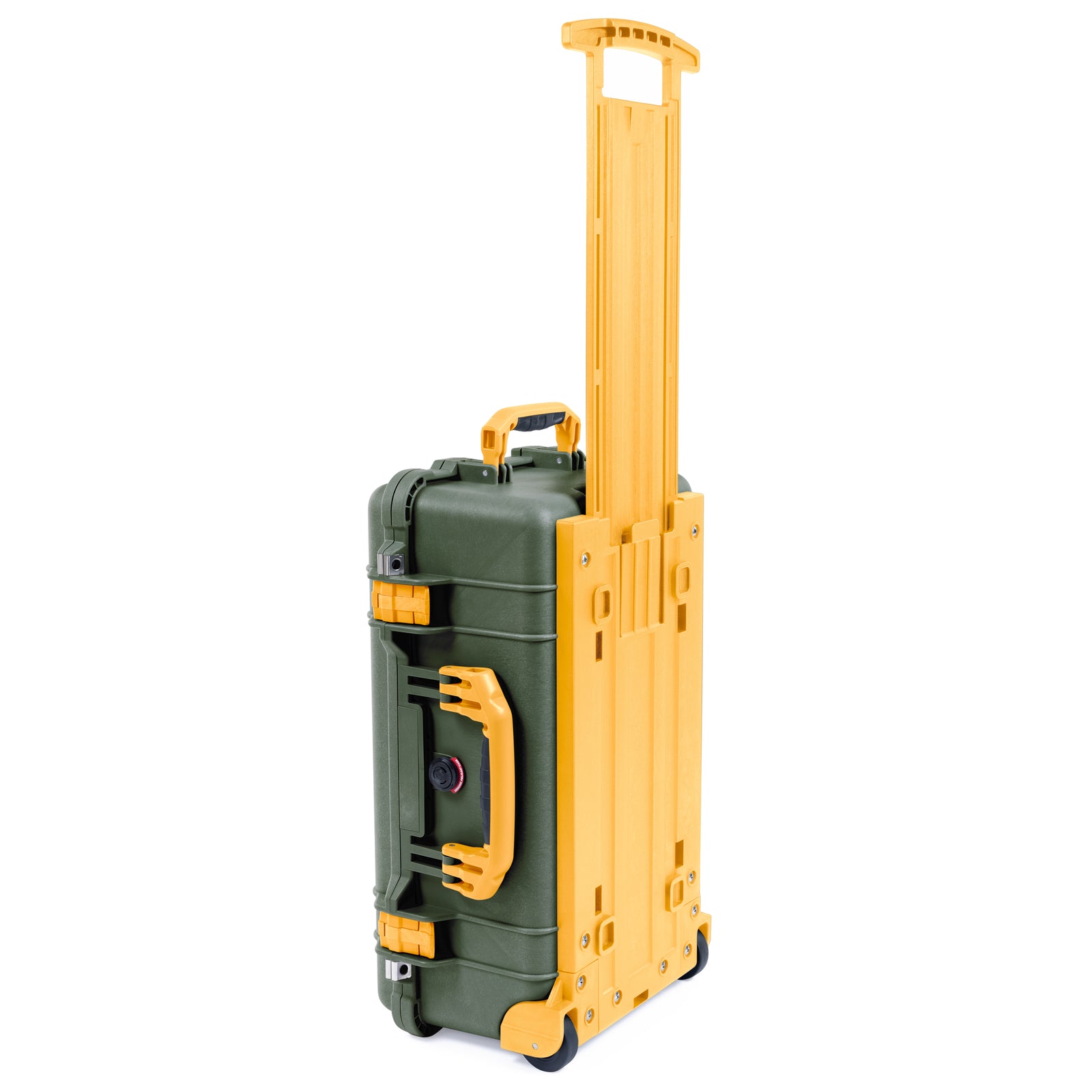 Pelican 1510 Case - OD Green & Yellow Trolley