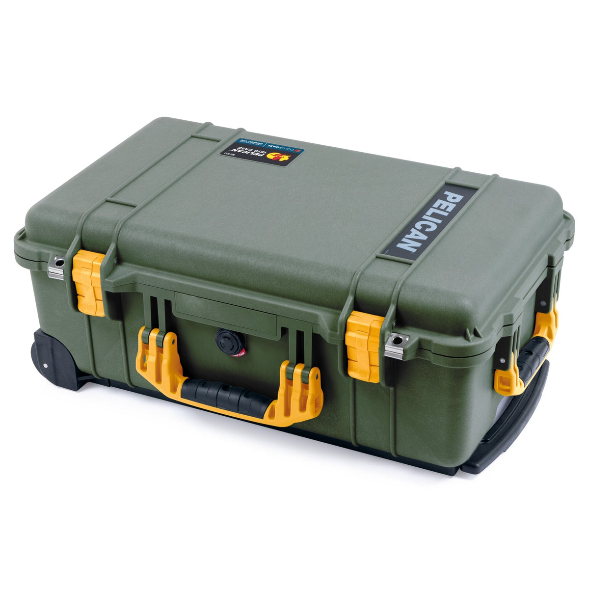 Pelican 1510 Case - OD Green &amp; Yellow - Empty (Case Only)