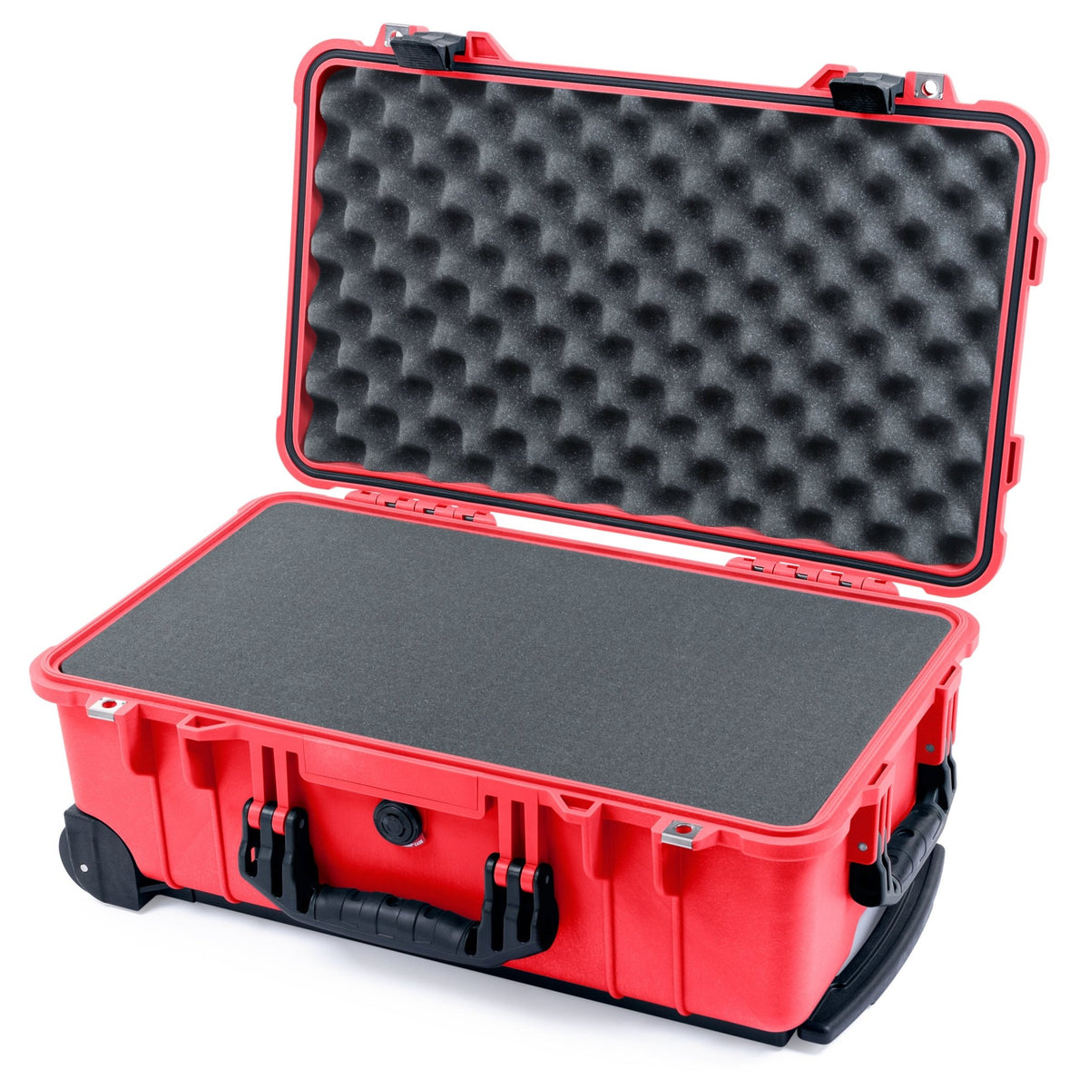 Pelican 1510 Case - Red &amp; Black - Pick &amp; Pluck Foam / Convolute Lid Foam