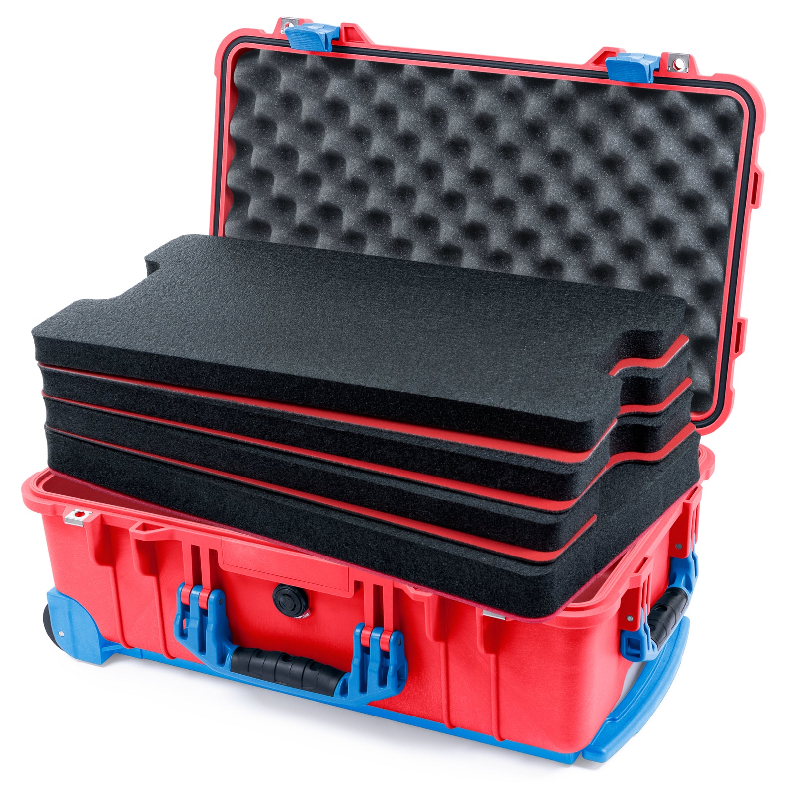 Pelican 1510 Case - Red & Blue Trolley