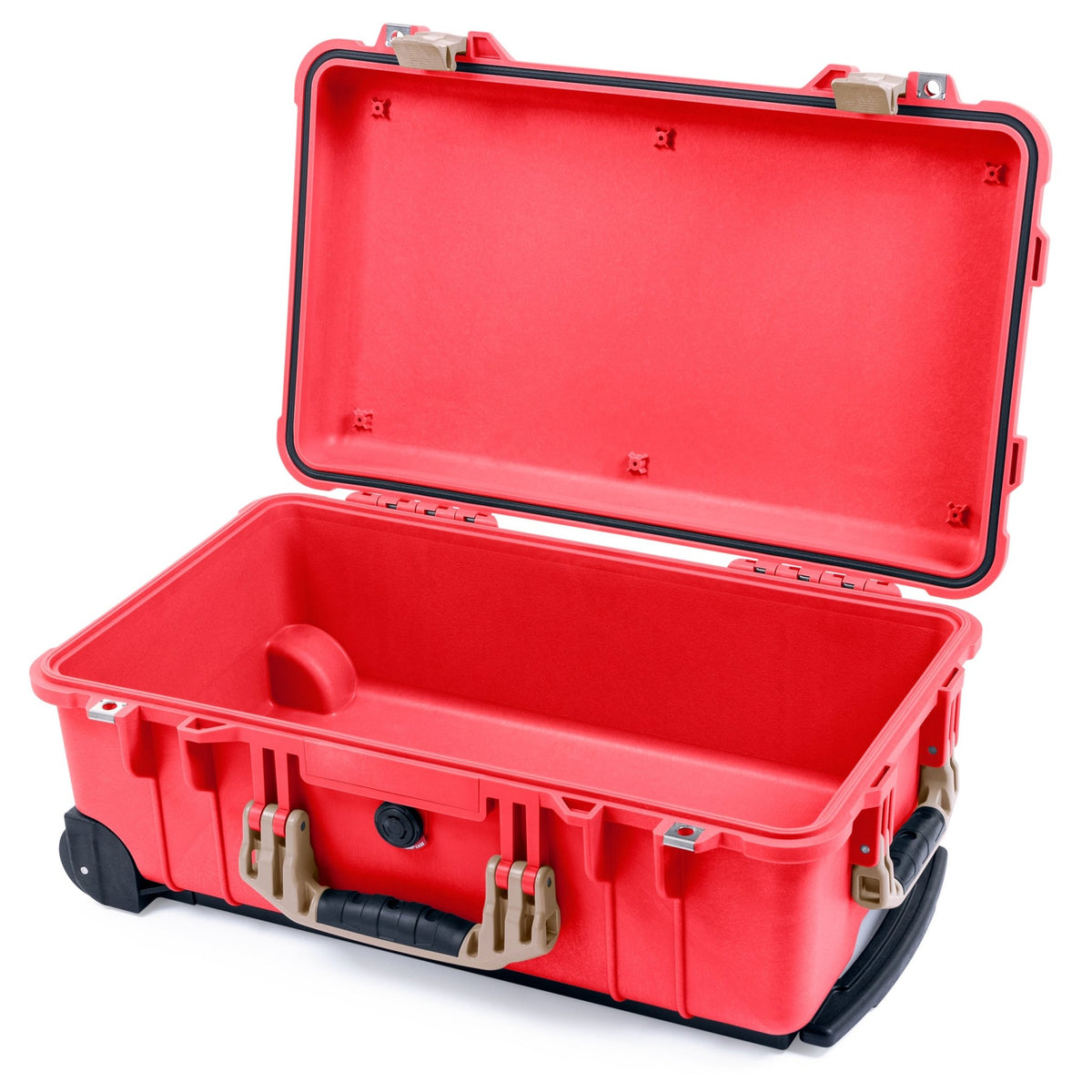 Pelican 1510 Case - Red &amp; Desert Tan - Empty (Case Only)