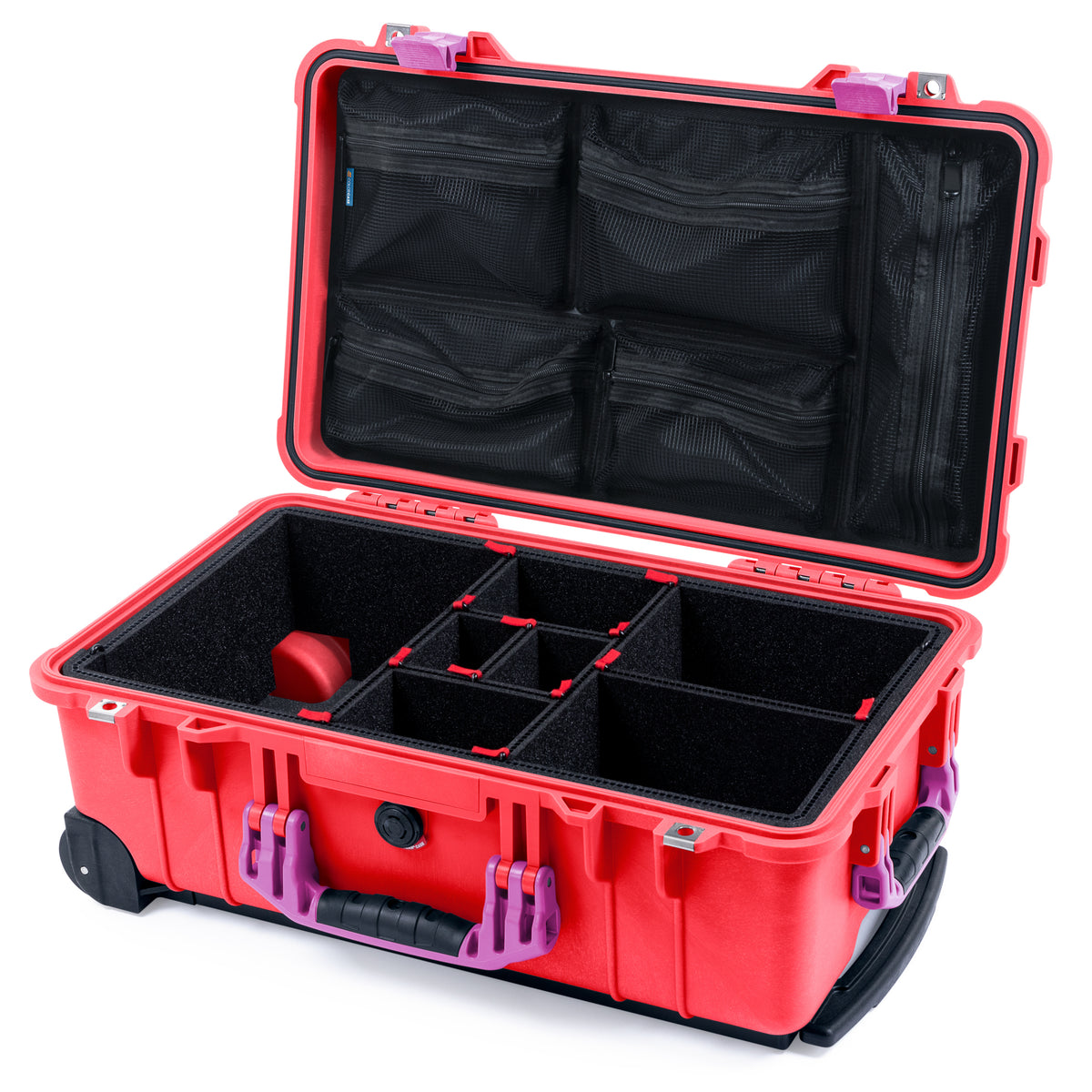 Pelican 1510 Case - Red & Magenta