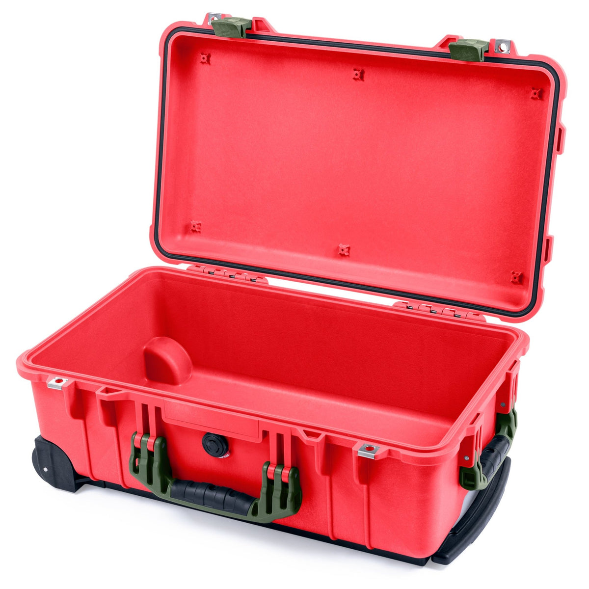 Pelican 1510 Case - Red &amp; OD Green - Empty (Case Only)