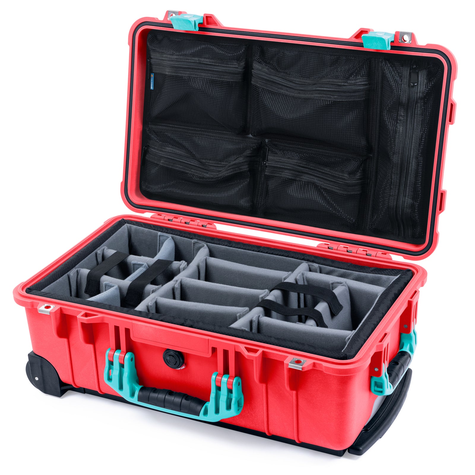 Pelican 1510 Case - Red & Teal