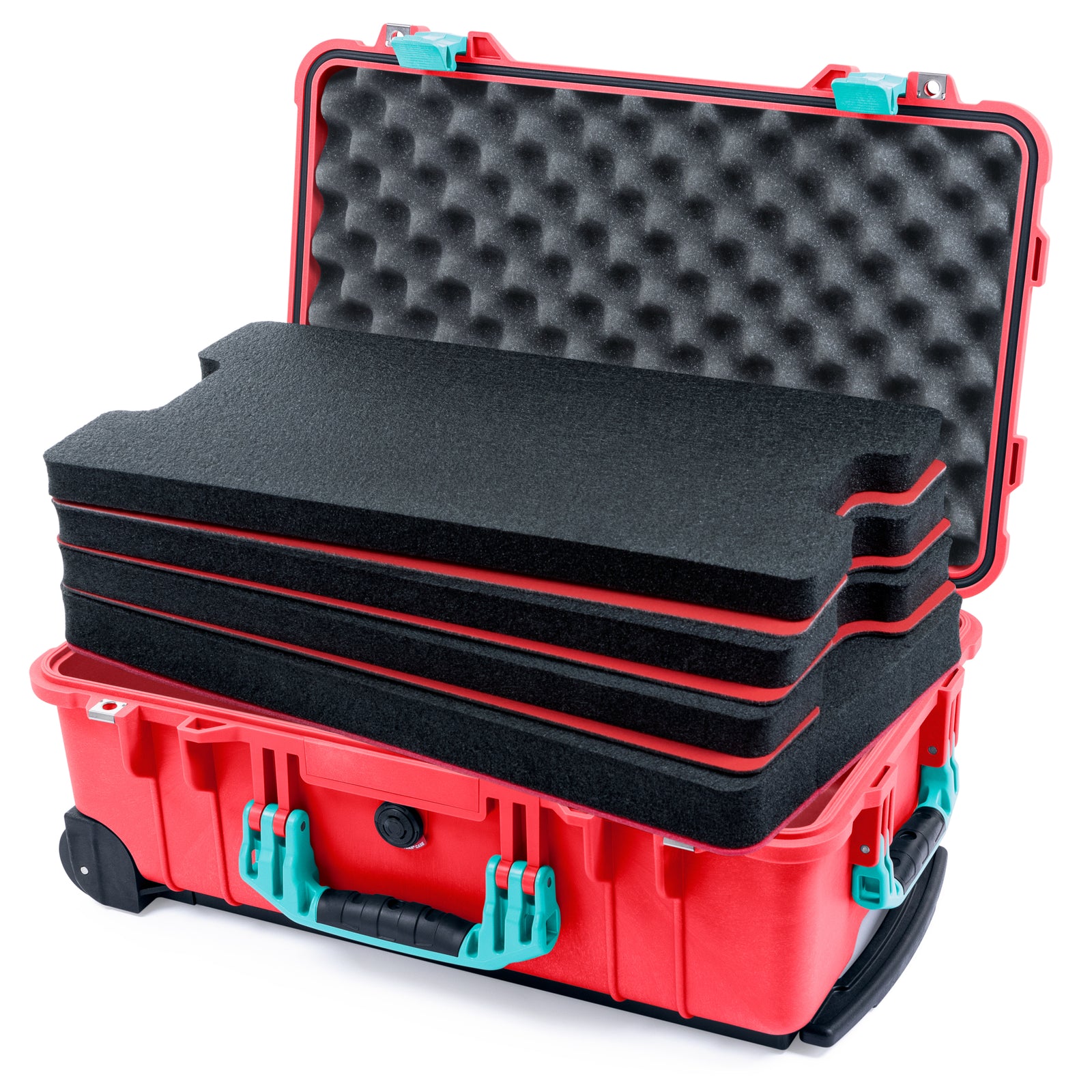 Pelican 1510 Case - Red & Teal