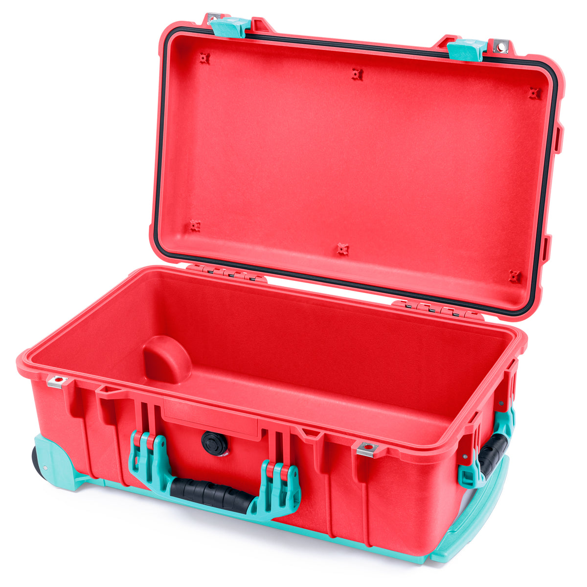 Pelican 1510 Case - Red & Teal Trolley