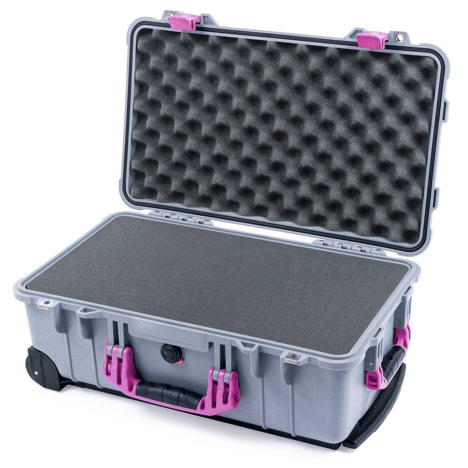 Pelican 1510 Case - Silver & Magenta