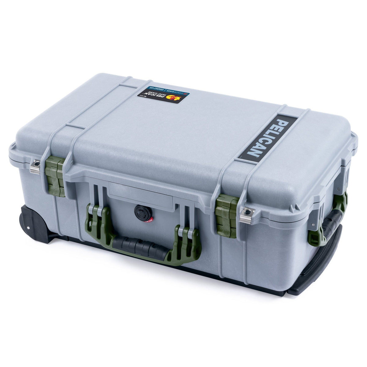 Pelican 1510 Case - Silver &amp; OD Green - Empty (Case Only)