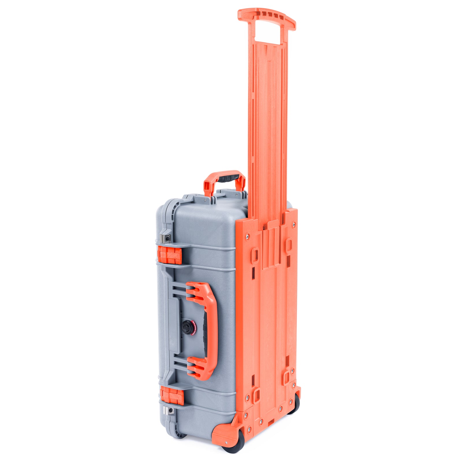 Pelican 1510 Case - Silver & Orange Trolley