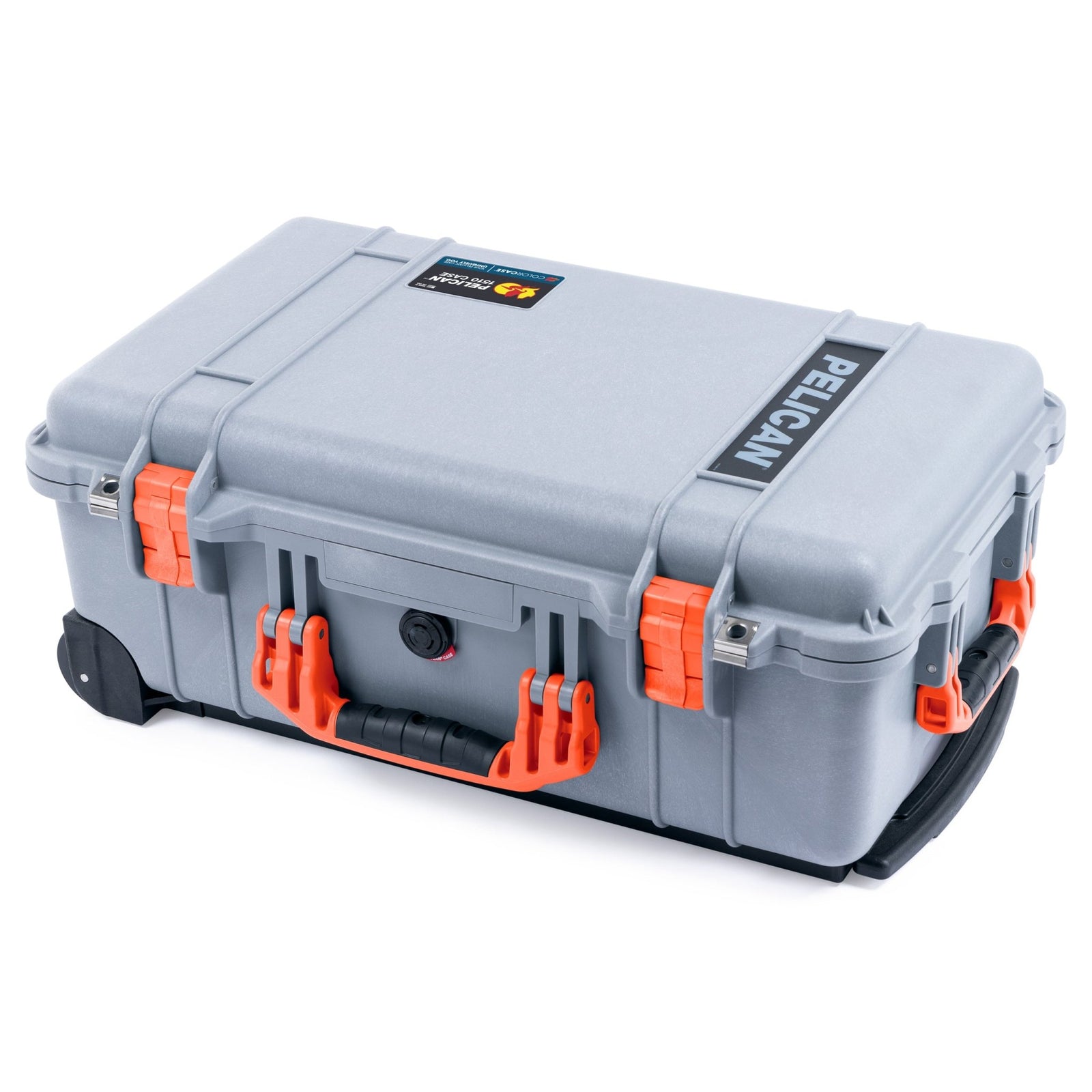 Pelican 1510 Case - Silver & Orange - Empty (Case Only)