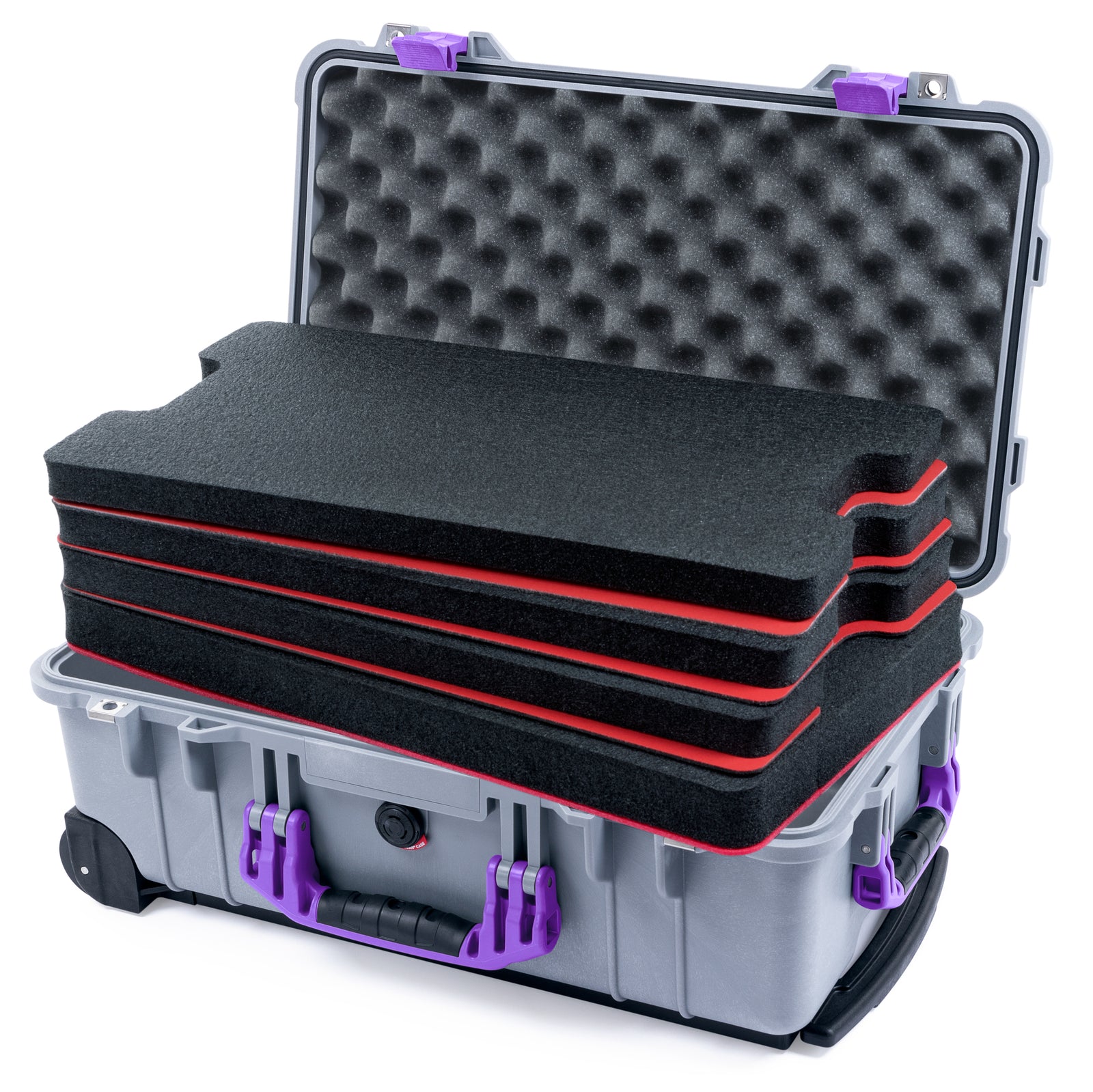 Pelican 1510 Case - Silver & Purple