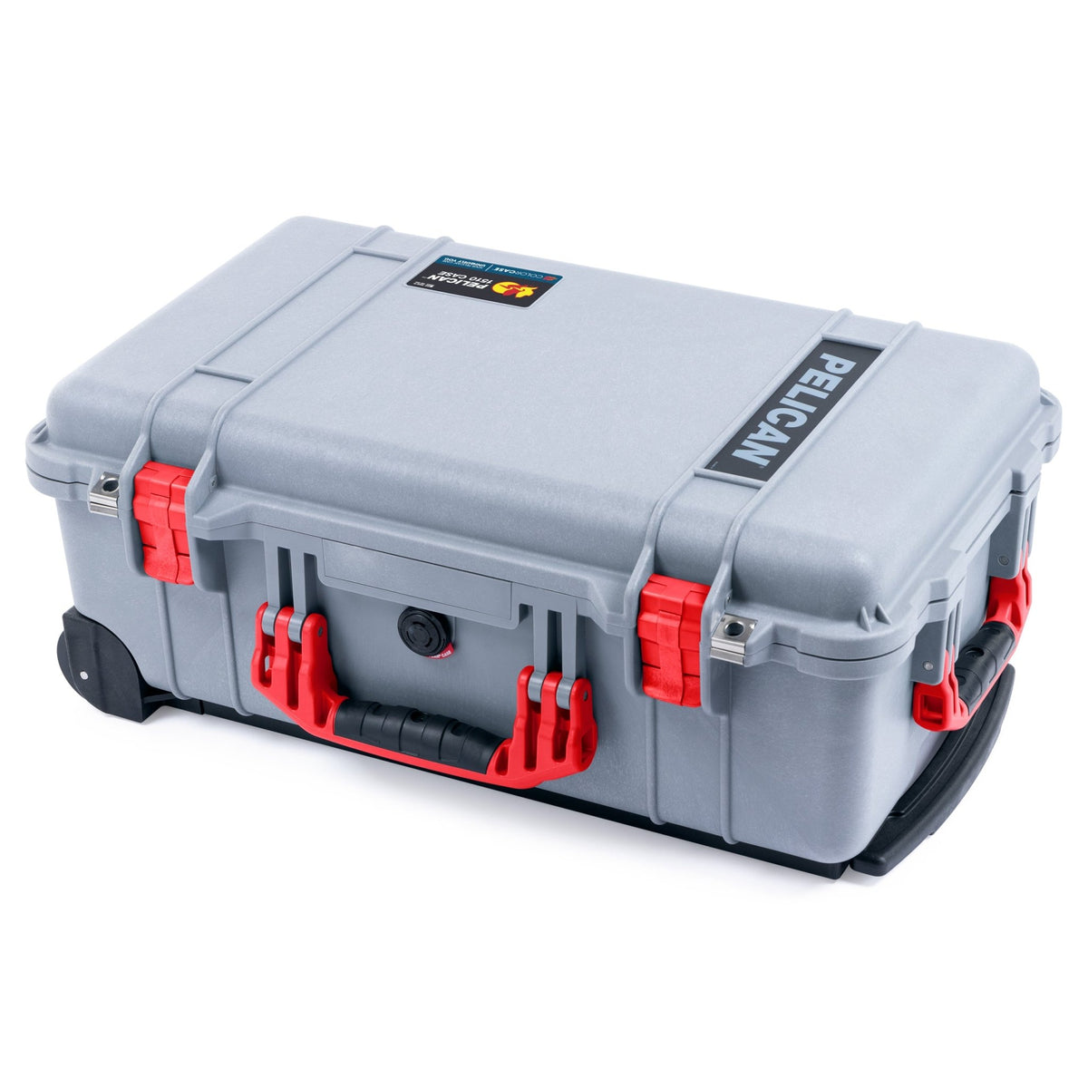 Pelican 1510 Case - Silver &amp; Red - Empty (Case Only)