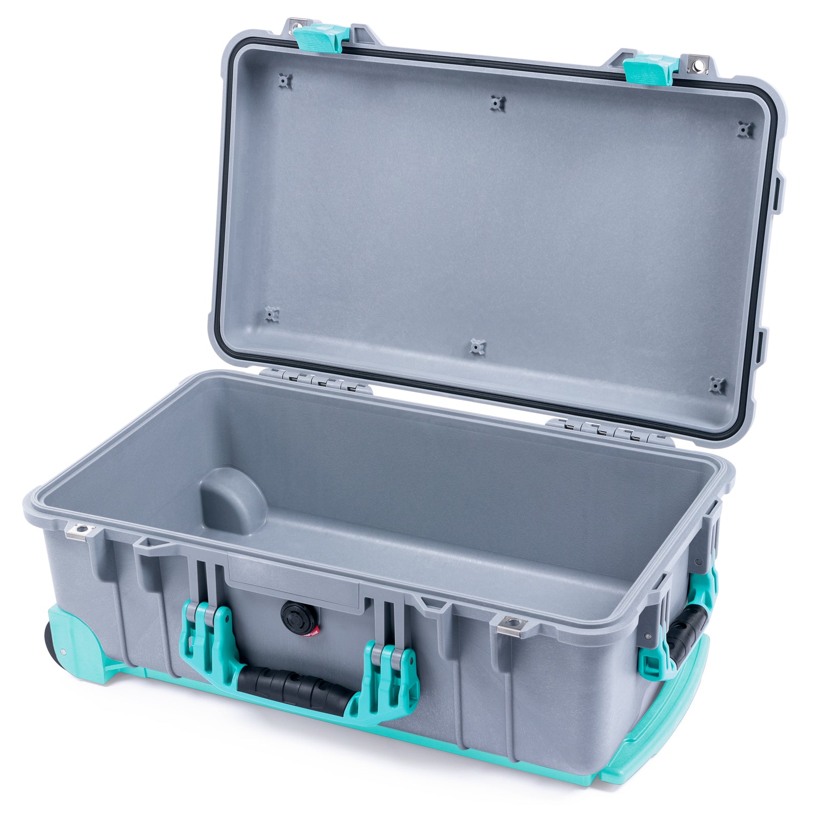 Pelican 1510 Case - Silver & Teal Trolley