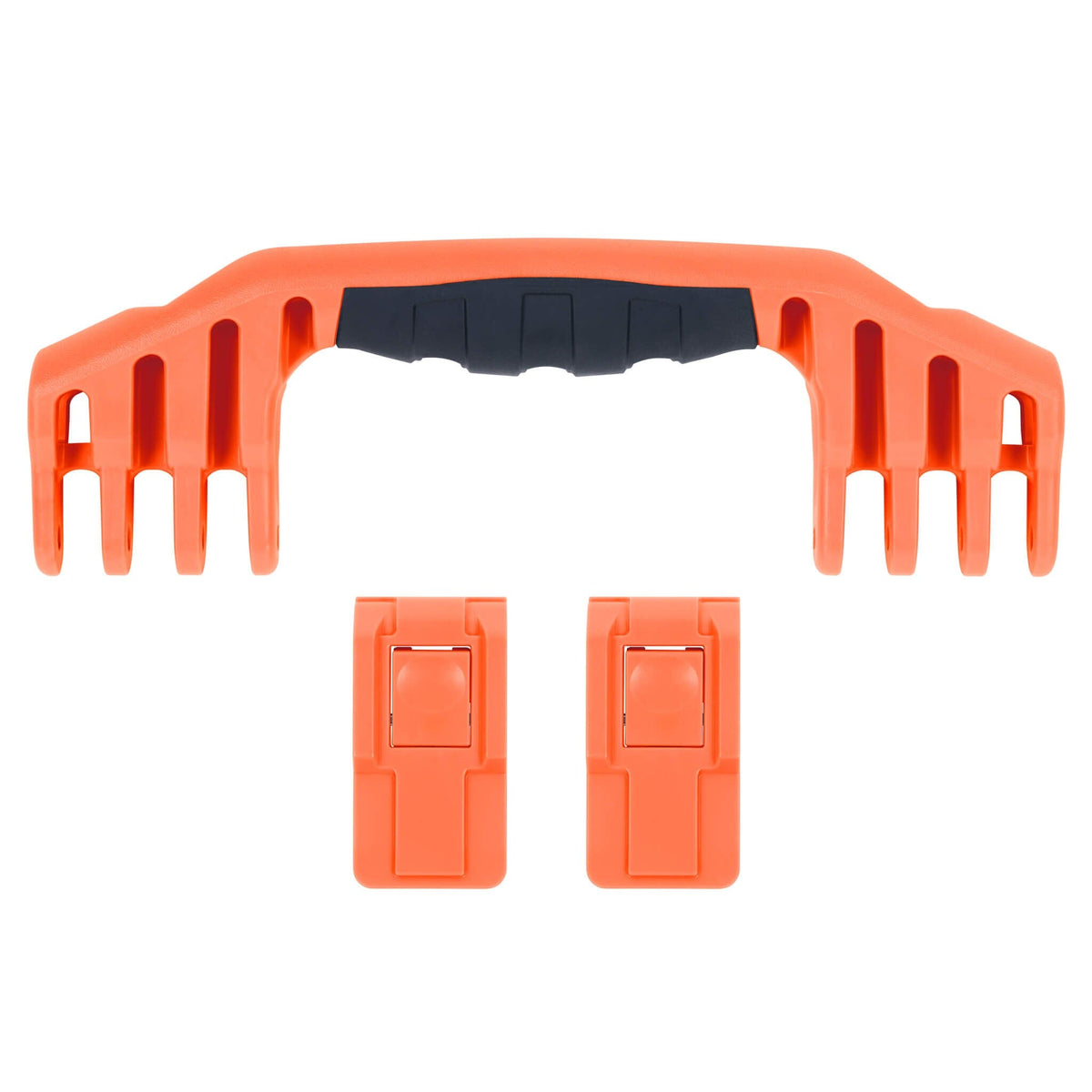 Pelican 1520 Replacement Handle &amp; Latch Set - Orange (1 Handle, 2 Push-Button Latches) -