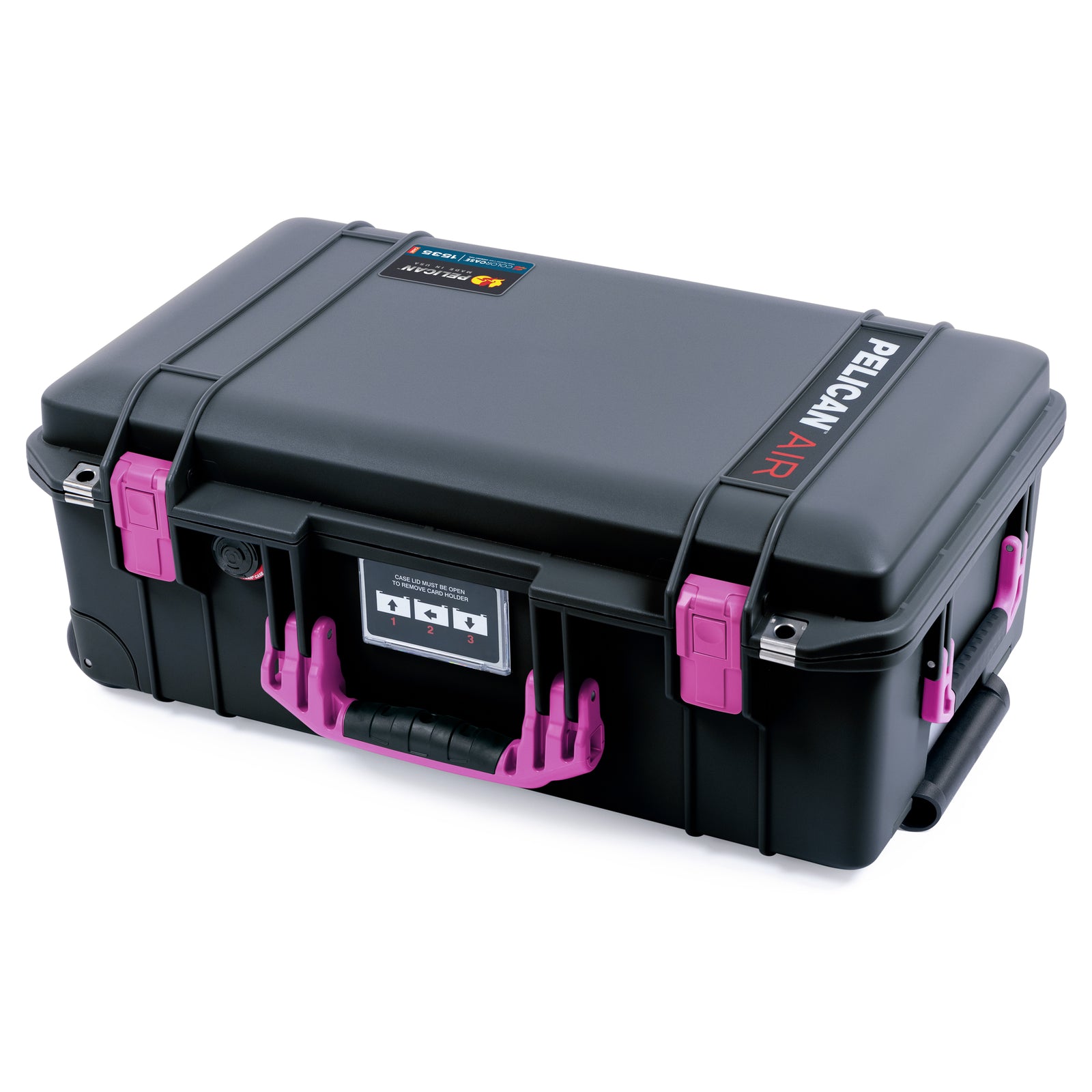 Pelican 1535 Air Carry-on Case - Black & Magenta