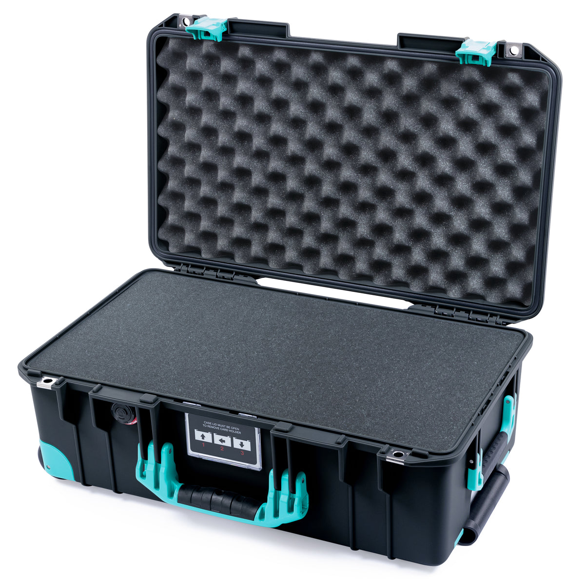 Pelican 1535 Air Carry-on Case - Black &amp; Teal Trolley