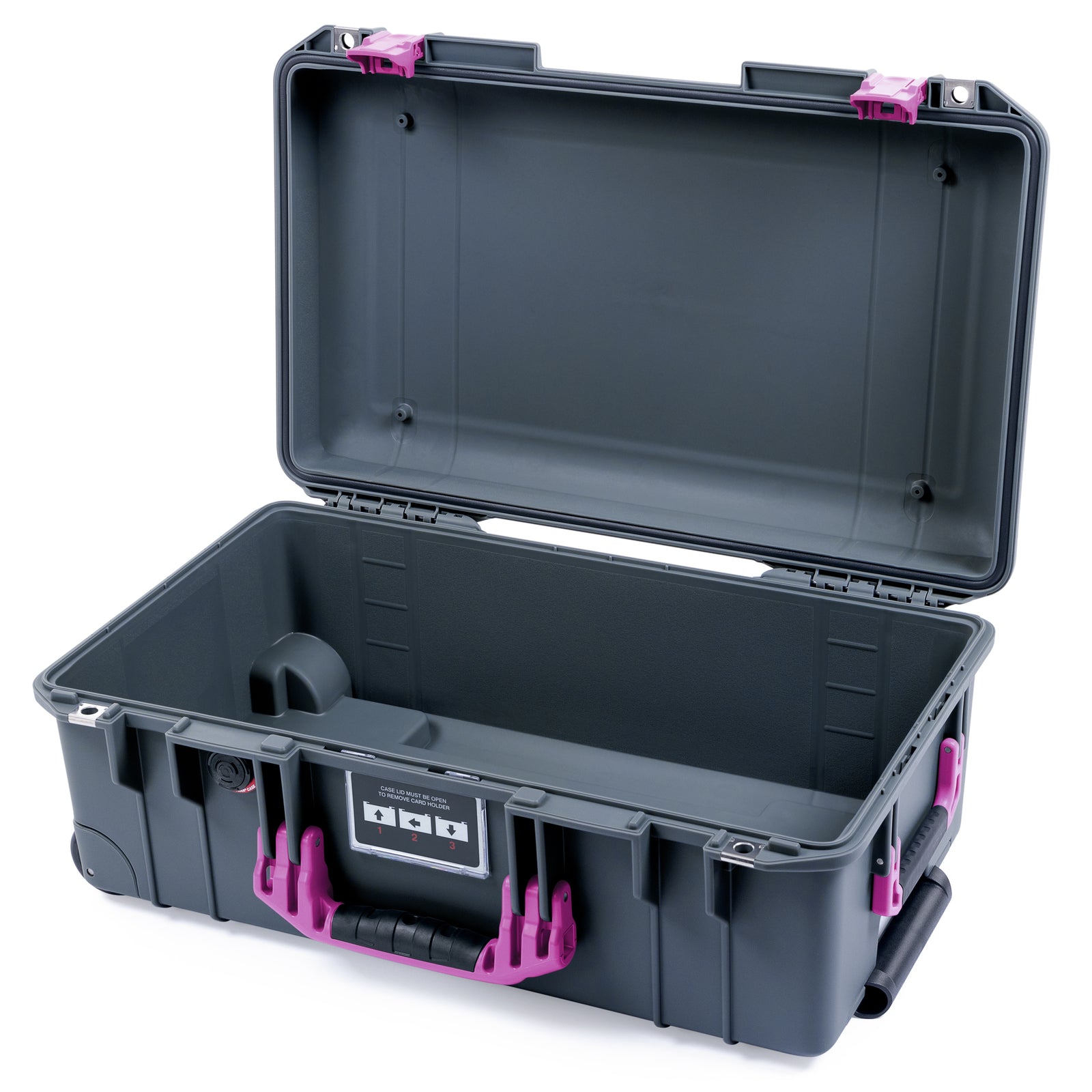 Pelican 1535 Air Carry-on Case - Charcoal & Magenta