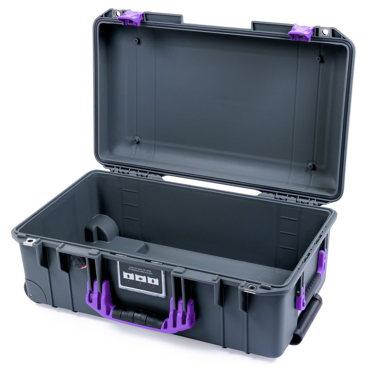 Pelican 1535 Air Carry-on Case - Charcoal &amp; Purple