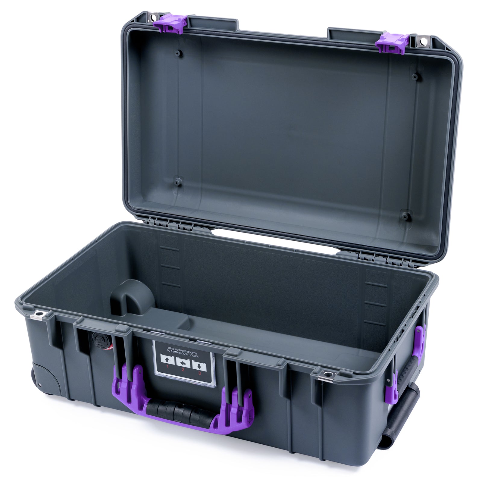 Pelican 1535 Air Carry-on Case - Charcoal & Purple