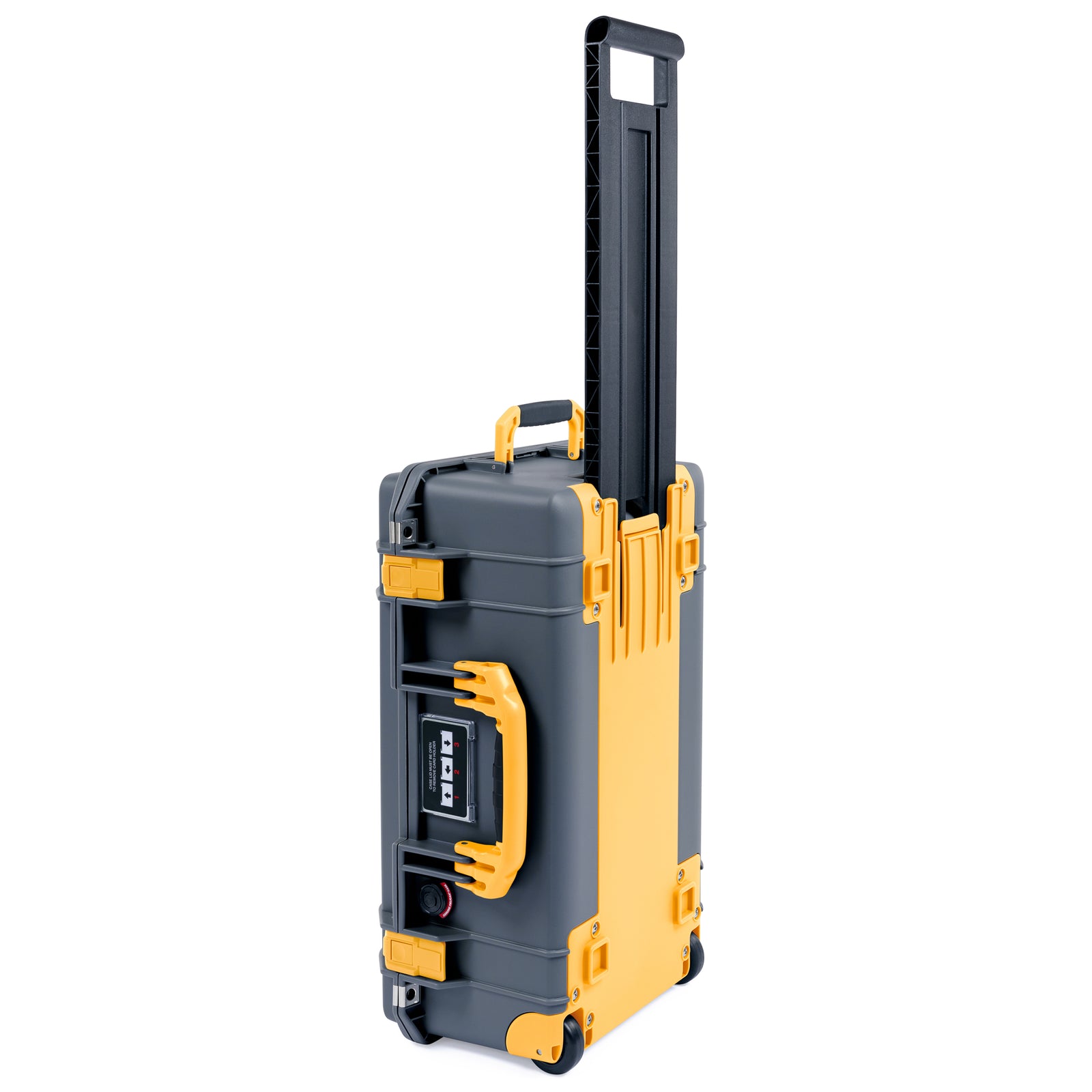 Pelican 1535 Air Carry-on Case - Charcoal & Yellow Trolley
