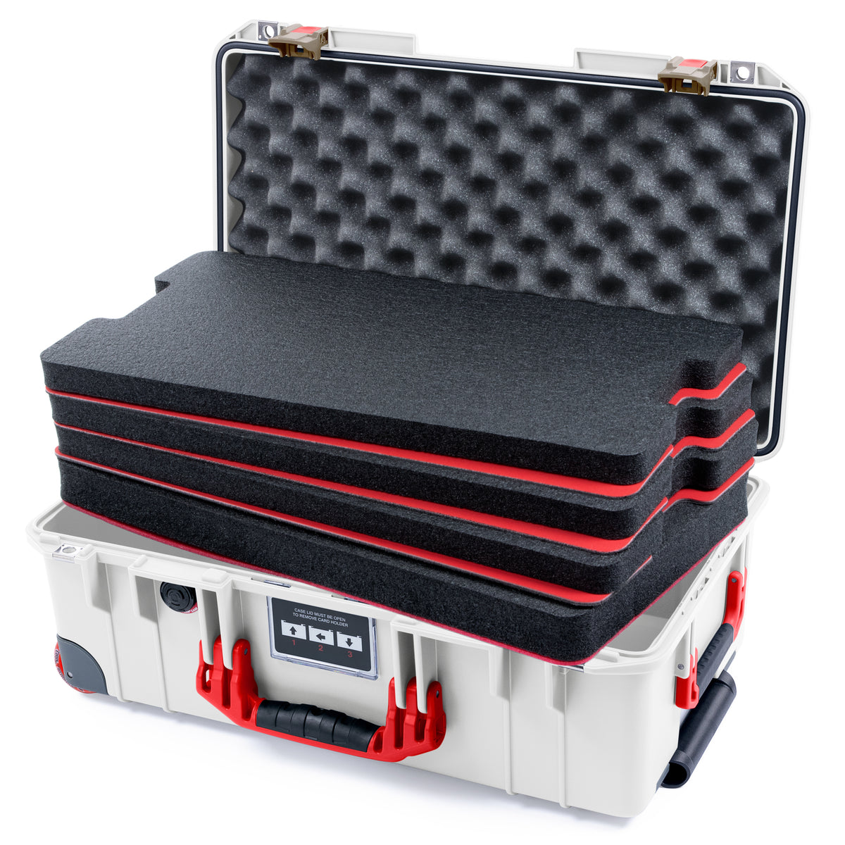 Pelican 1535 Air City Series Case - Vegas Away - DIY Tool Foam Kit / Convoluted Lid Foam