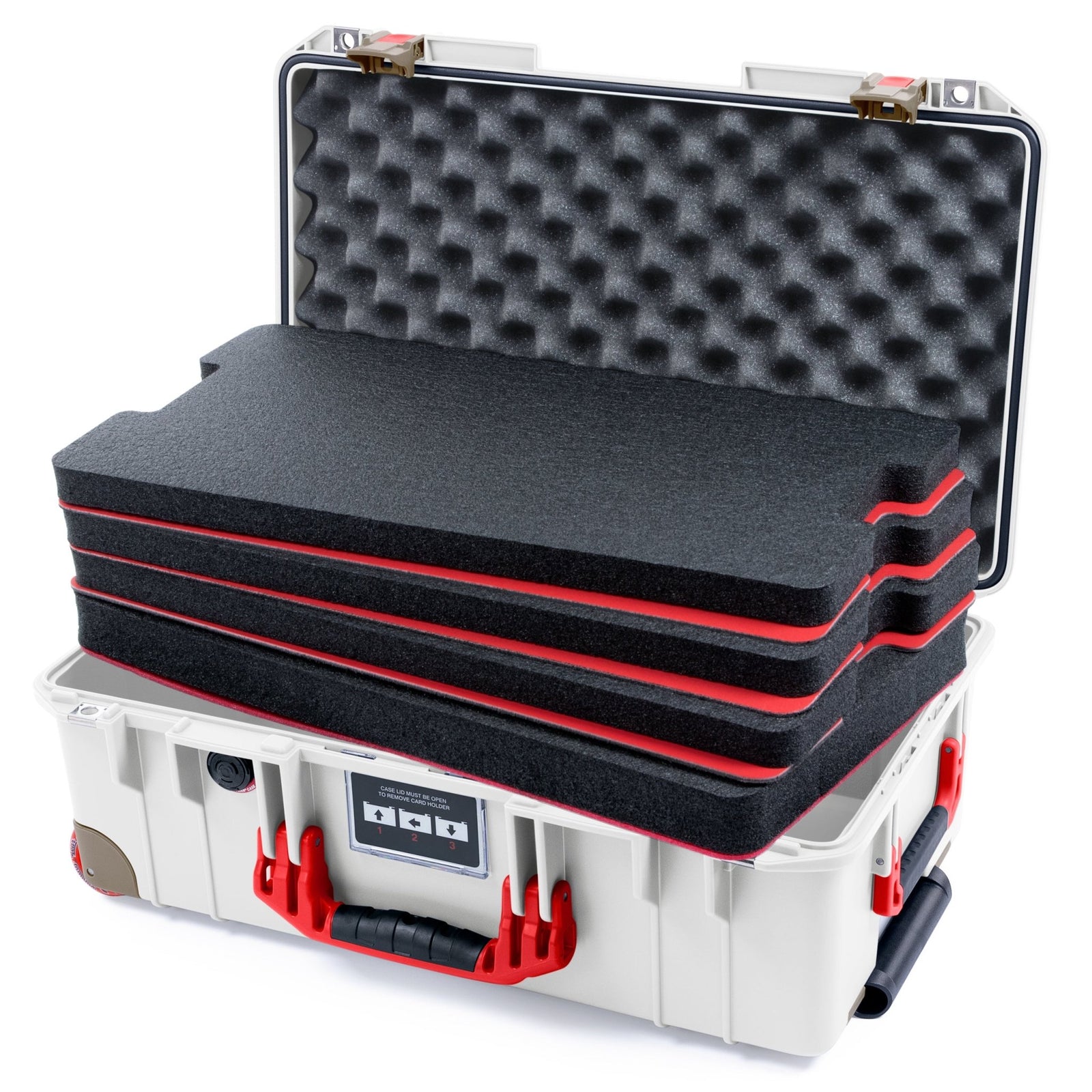 Pelican 1535 Air City Series Case - Vegas Away - DIY Tool Foam Kit / Convoluted Lid Foam