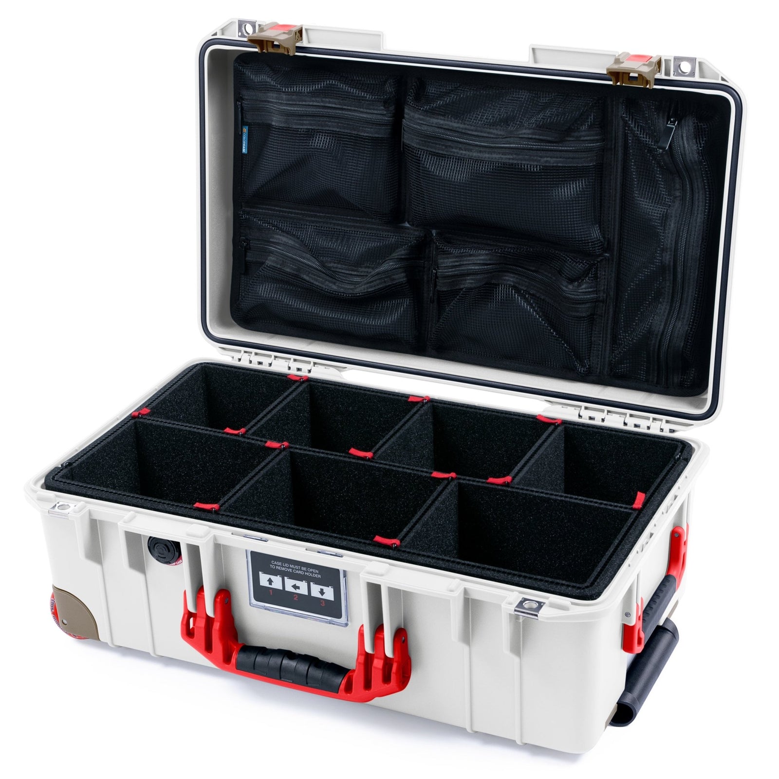 Pelican 1535 Air City Series Case - Vegas Away - TrekPak Divider System / Mesh Lid Organizer